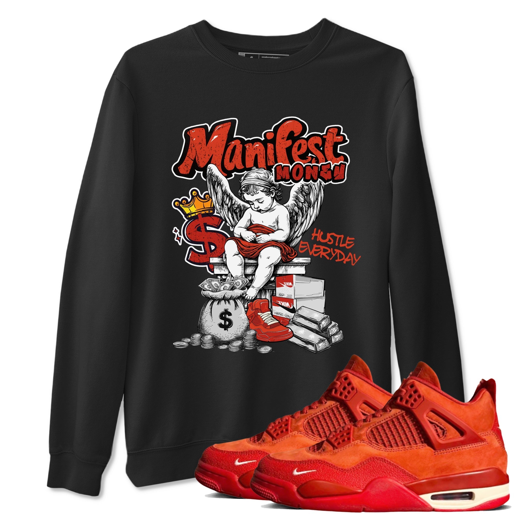 Manifest Money SNRT Sneaker Tees - Air Jordan 4 Brick By Brick
