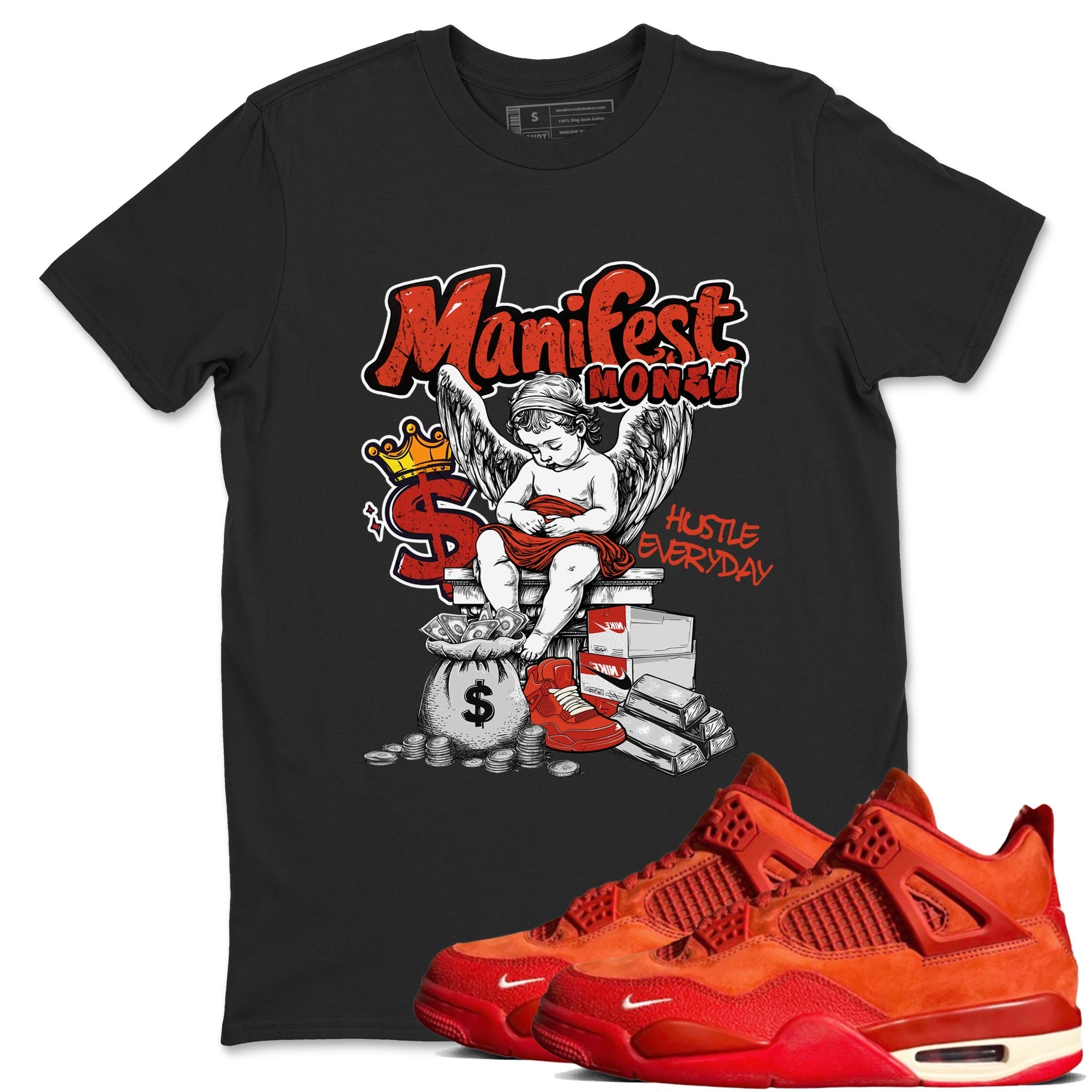 Manifest Money SNRT Sneaker Tees - Air Jordan 4 Brick By Brick