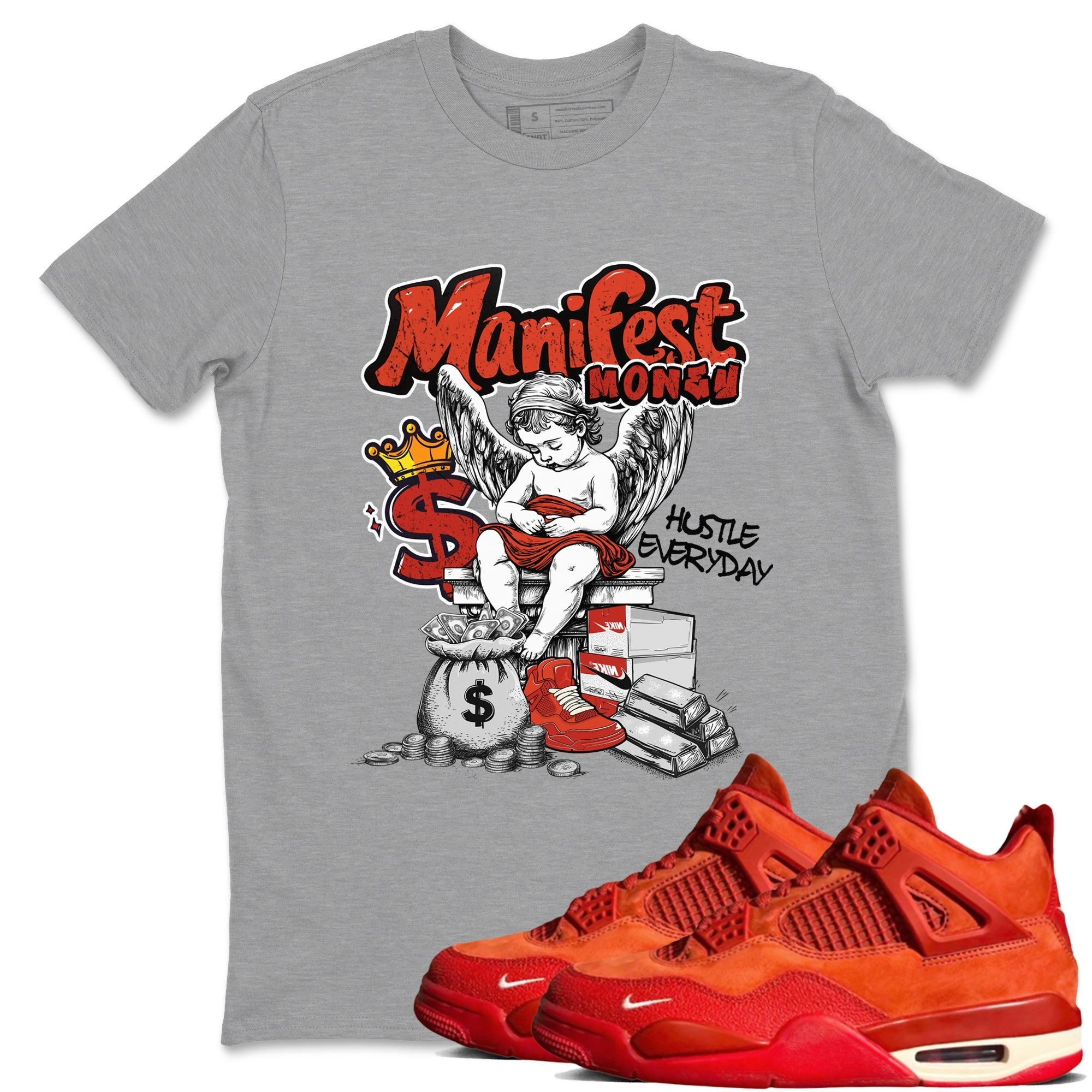 Manifest Money SNRT Sneaker Tees - Air Jordan 4 Brick By Brick