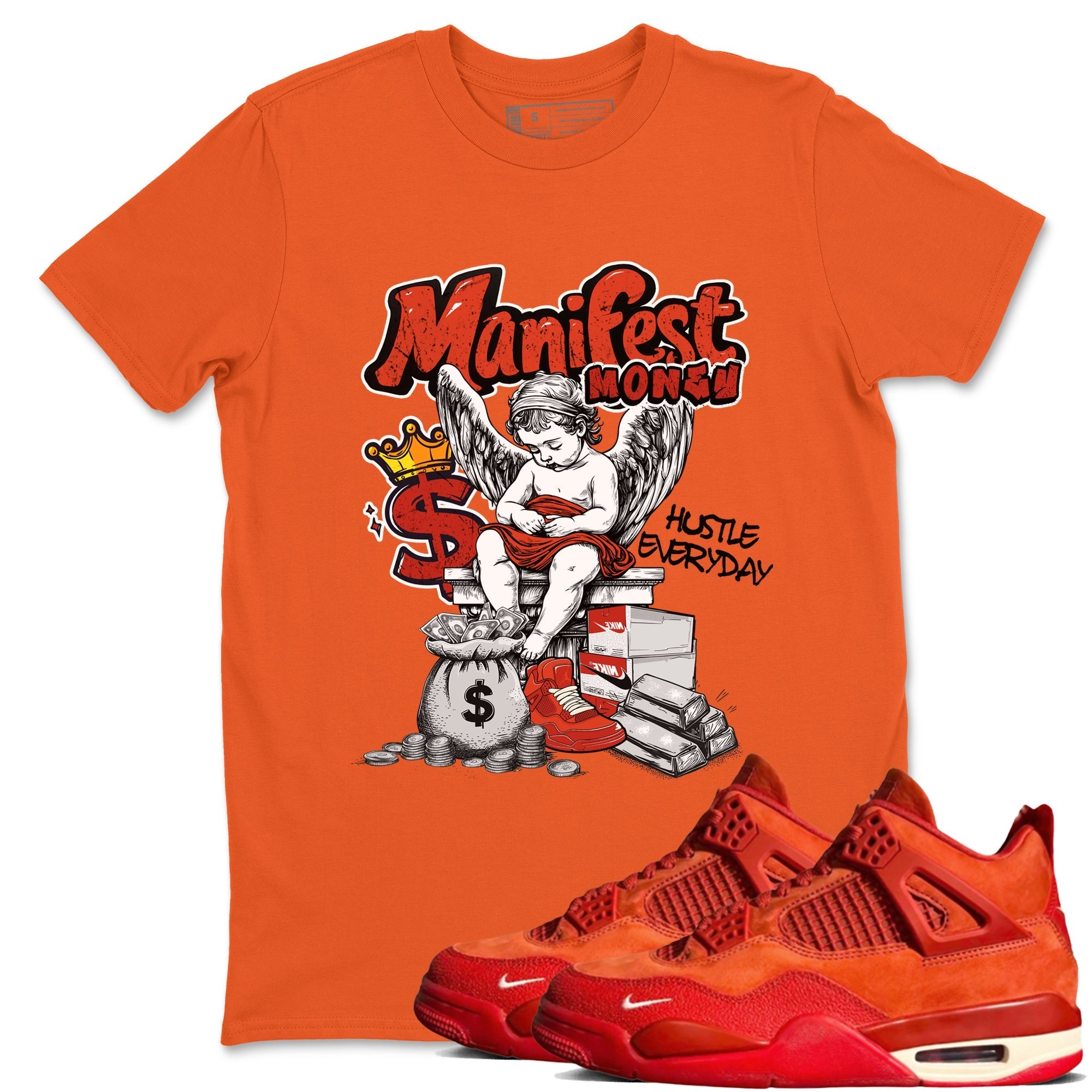 Manifest Money SNRT Sneaker Tees - Air Jordan 4 Brick By Brick