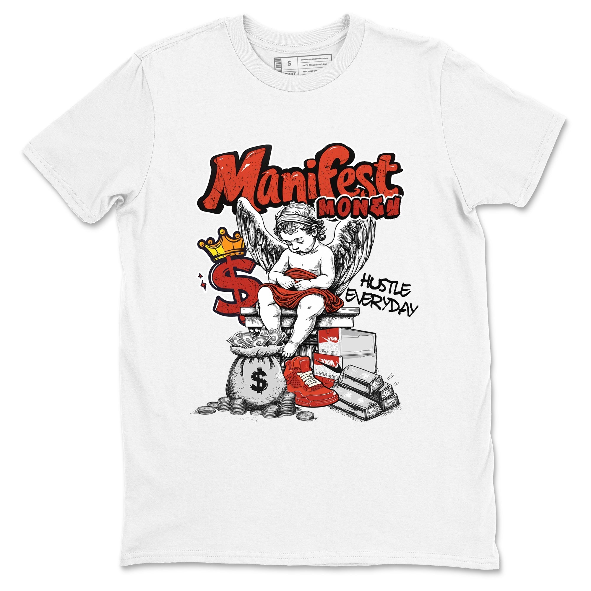 Manifest Money SNRT Sneaker Tees - Air Jordan 4 Brick By Brick
