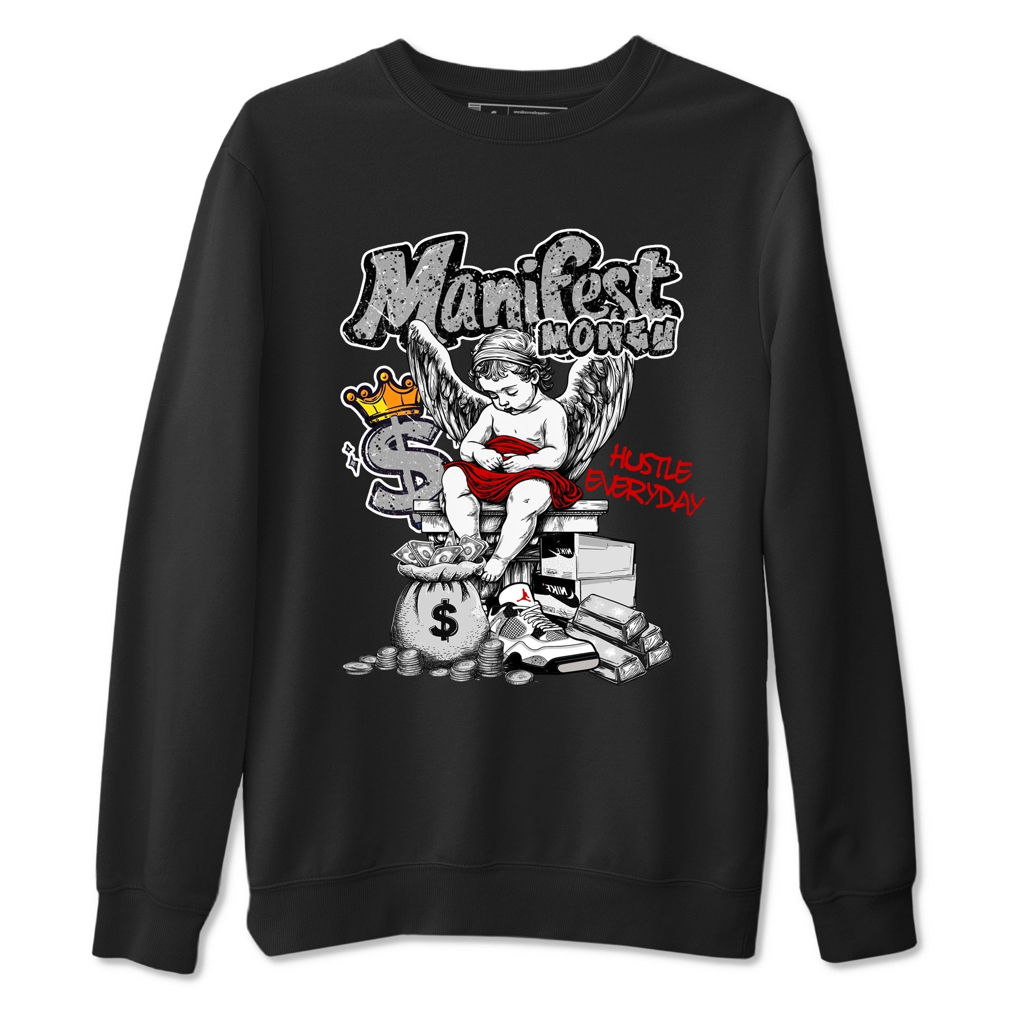 Manifest Money snkmatch Tees - Air Jordan 4 White Cement