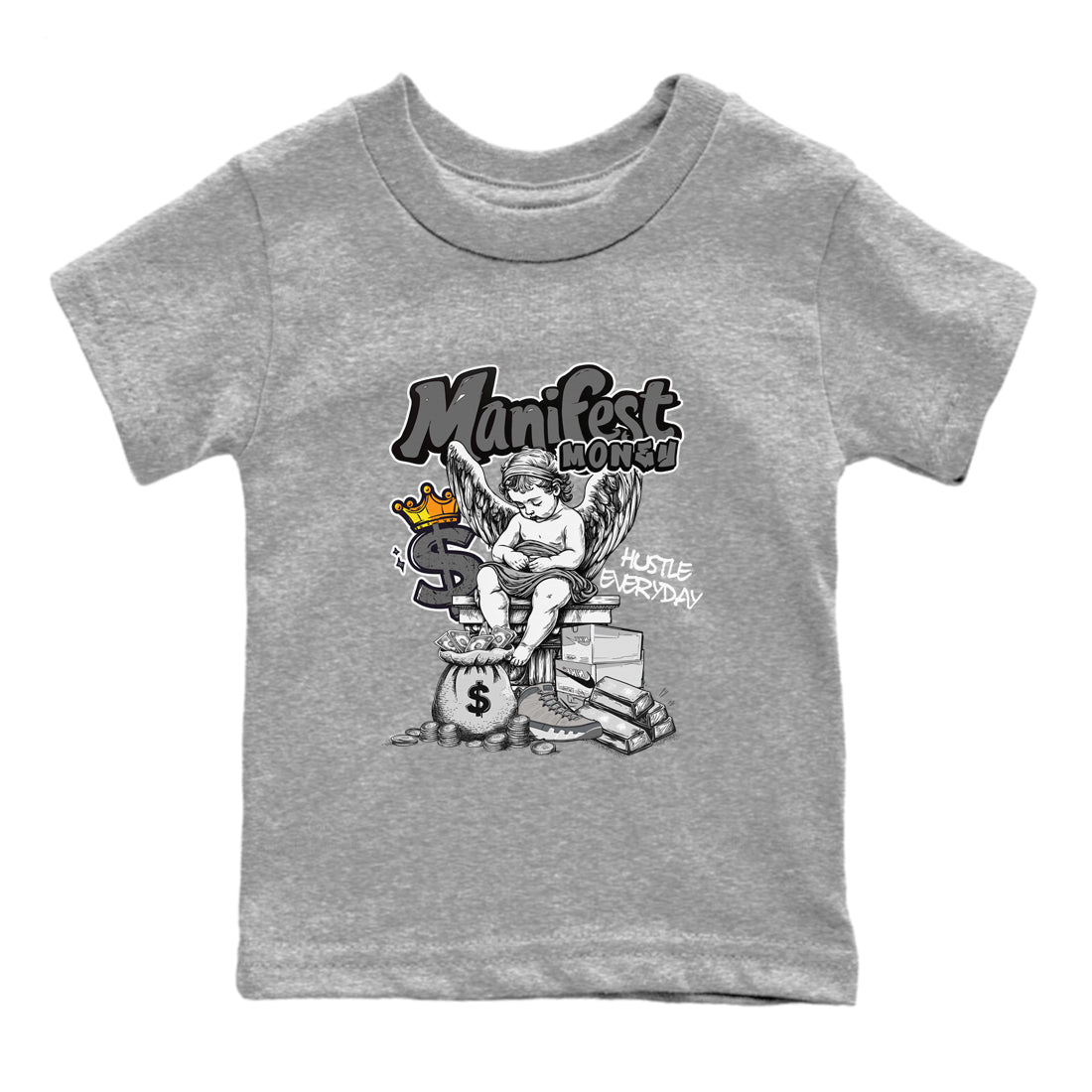 Manifest Money snkmatch Tees Kids - Air Jordan 9 Cool Grey