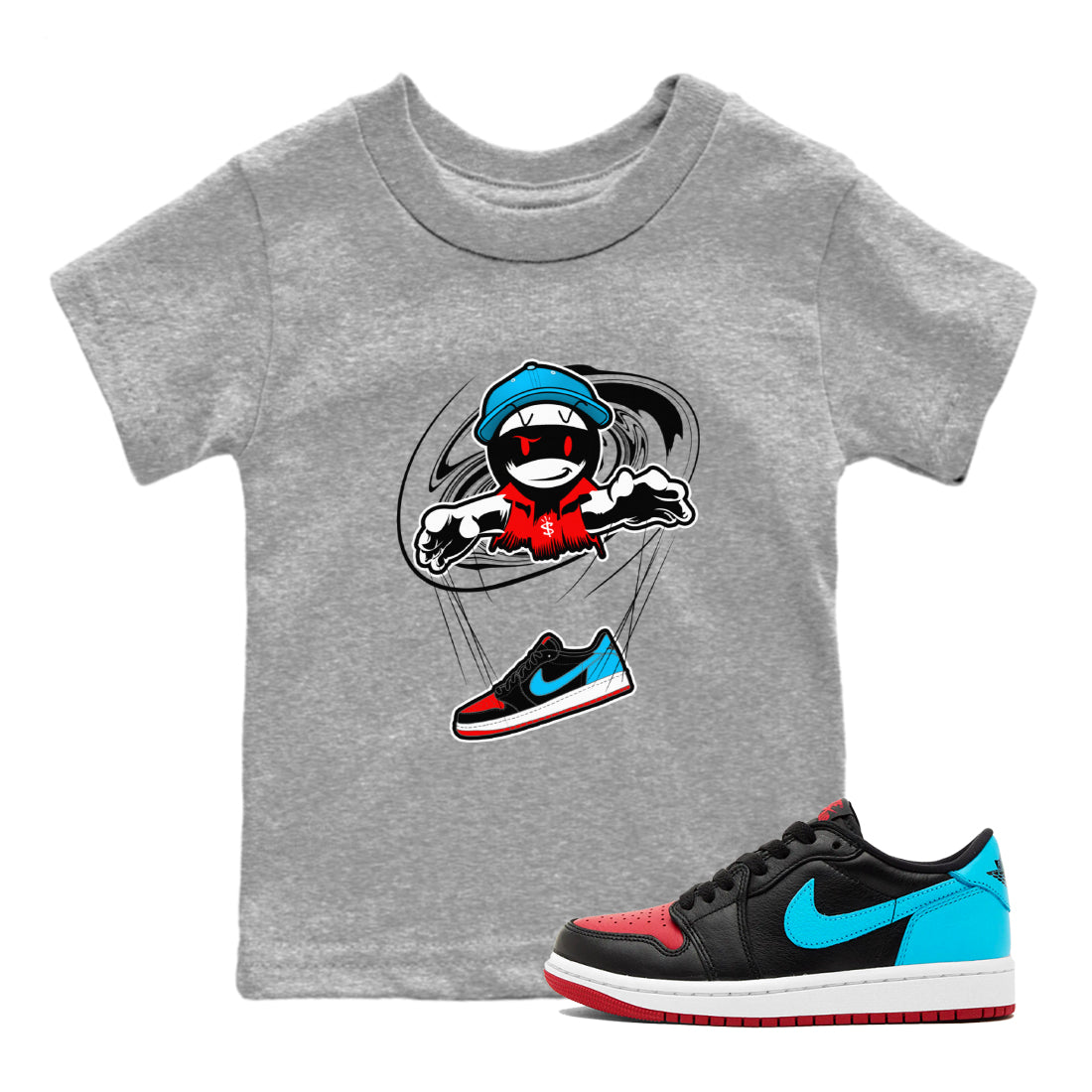 Marionette snkmatch Tee Kids - Air Jordan 1 UNC to Chicago