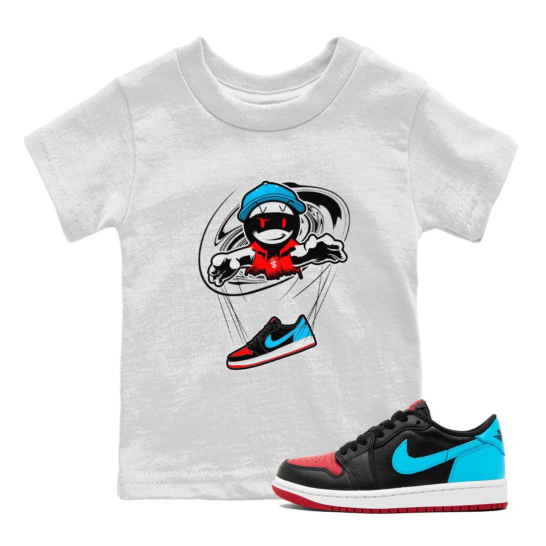 Marionette snkmatch Tee Kids - Air Jordan 1 UNC to Chicago