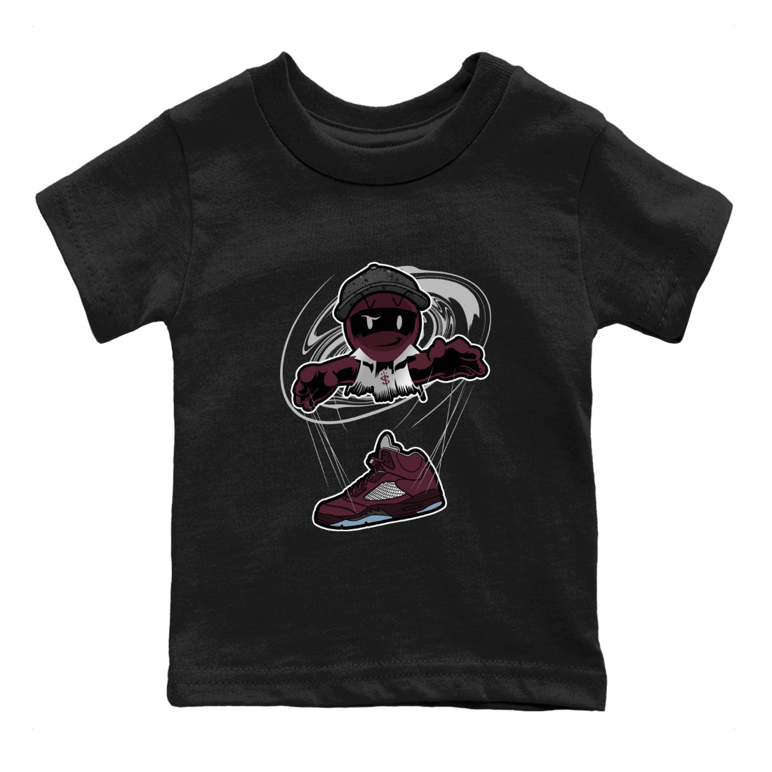 Marionette snkmatch Tee Kids - Air Jordan 5 Burgundy
