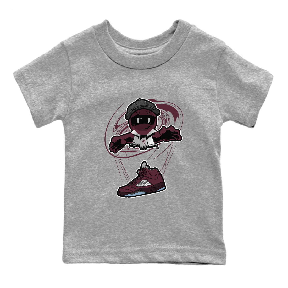 Marionette snkmatch Tee Kids - Air Jordan 5 Burgundy