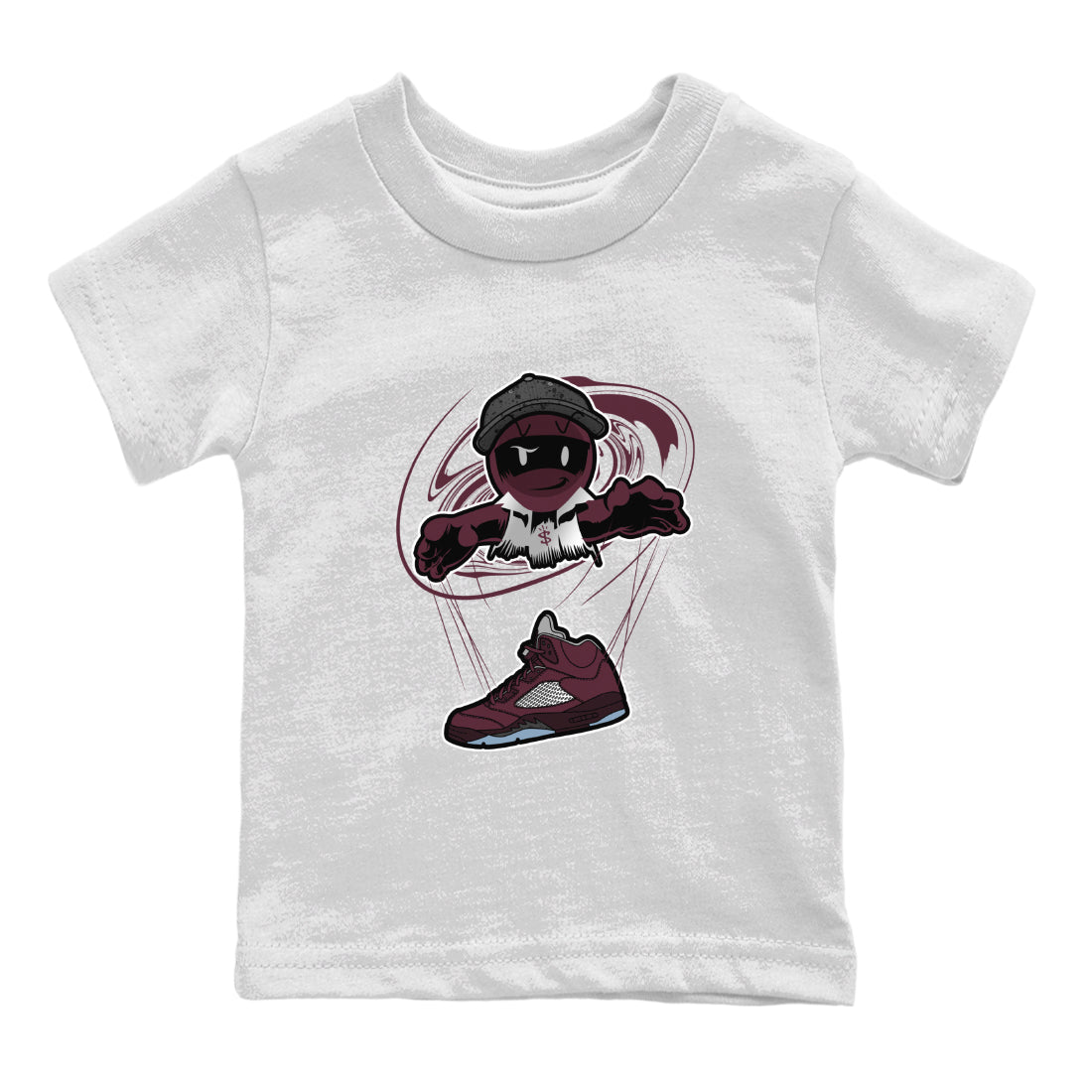 Marionette snkmatch Tee Kids - Air Jordan 5 Burgundy