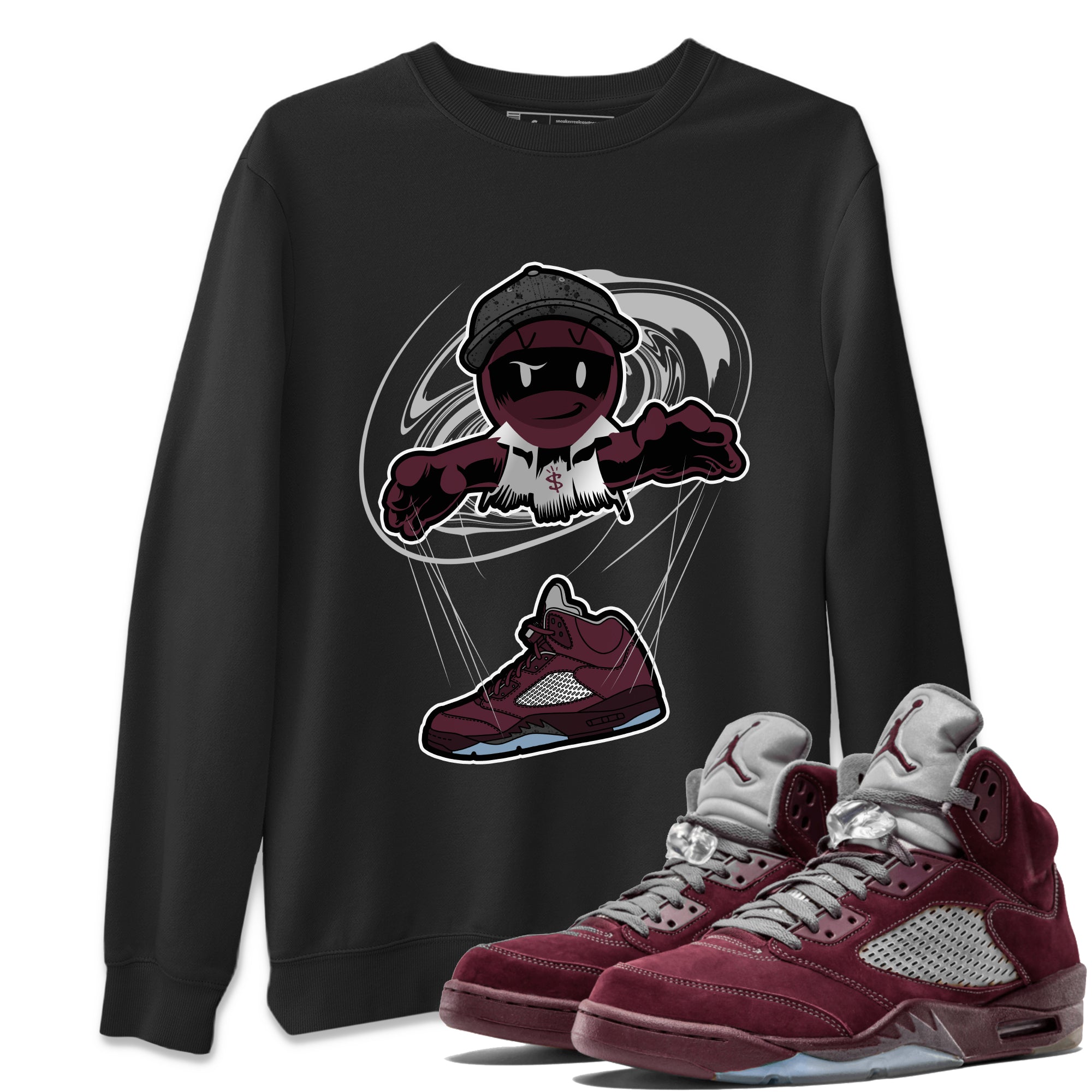 Marionette snkmatch Tee - Air Jordan 5 Burgundy