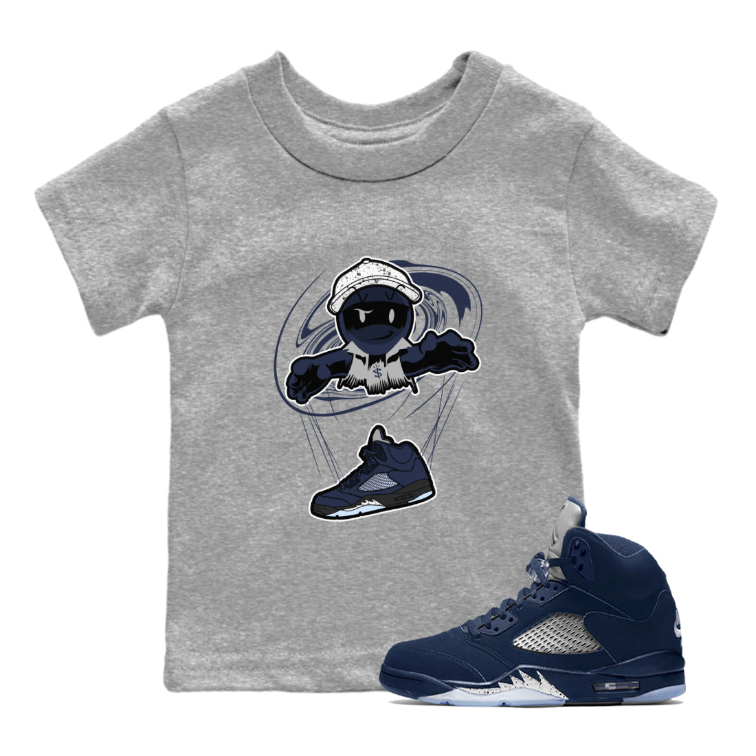 Marionette snkmatch Tee Kids - Air Jordan 5 Georgetown