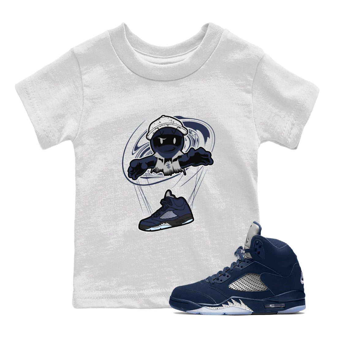 Marionette snkmatch Tee Kids - Air Jordan 5 Georgetown