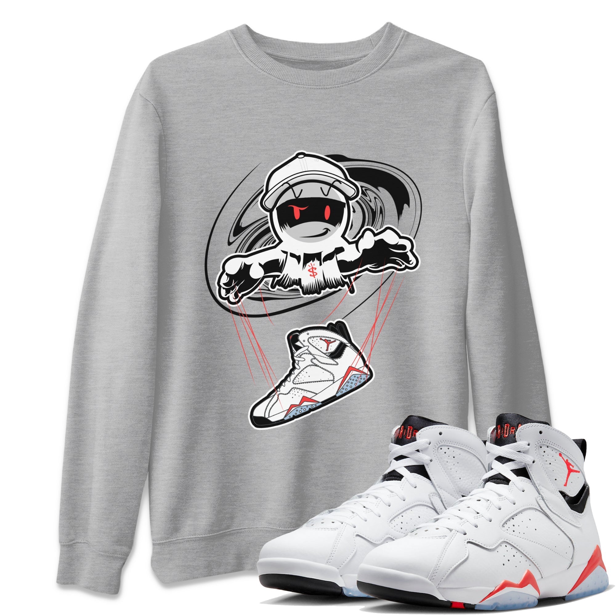 Marionette snkmatch Tee - Air Jordan 7 White Infrared