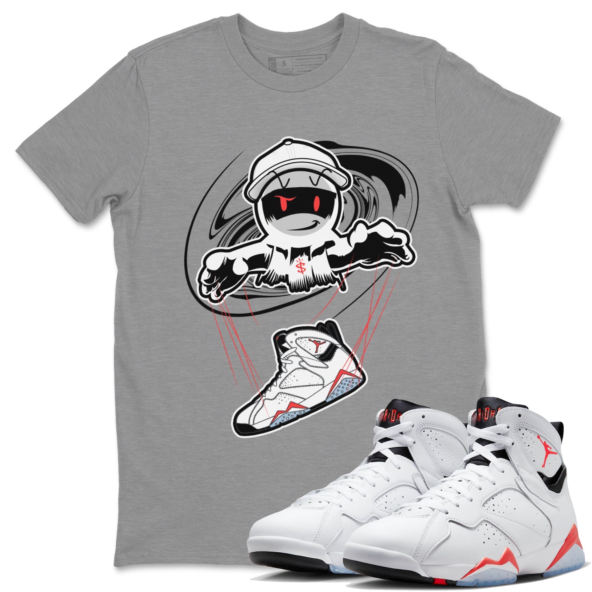 Marionette snkmatch Tee - Air Jordan 7 White Infrared