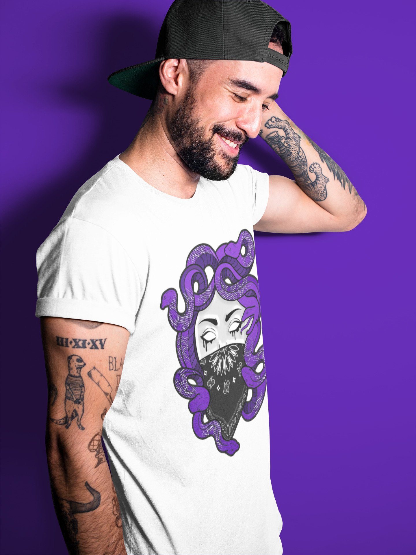 Medusa Unisex Tops - Air Jordan 1 Court Purple