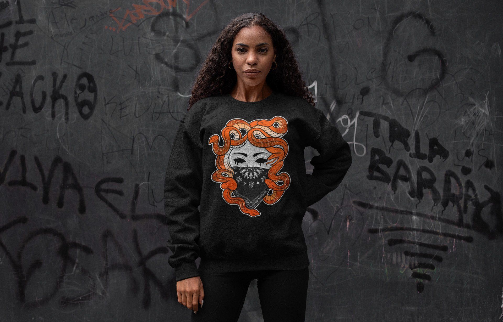 Medusa Unisex Tops - Air Jordan 1 Electro Orange