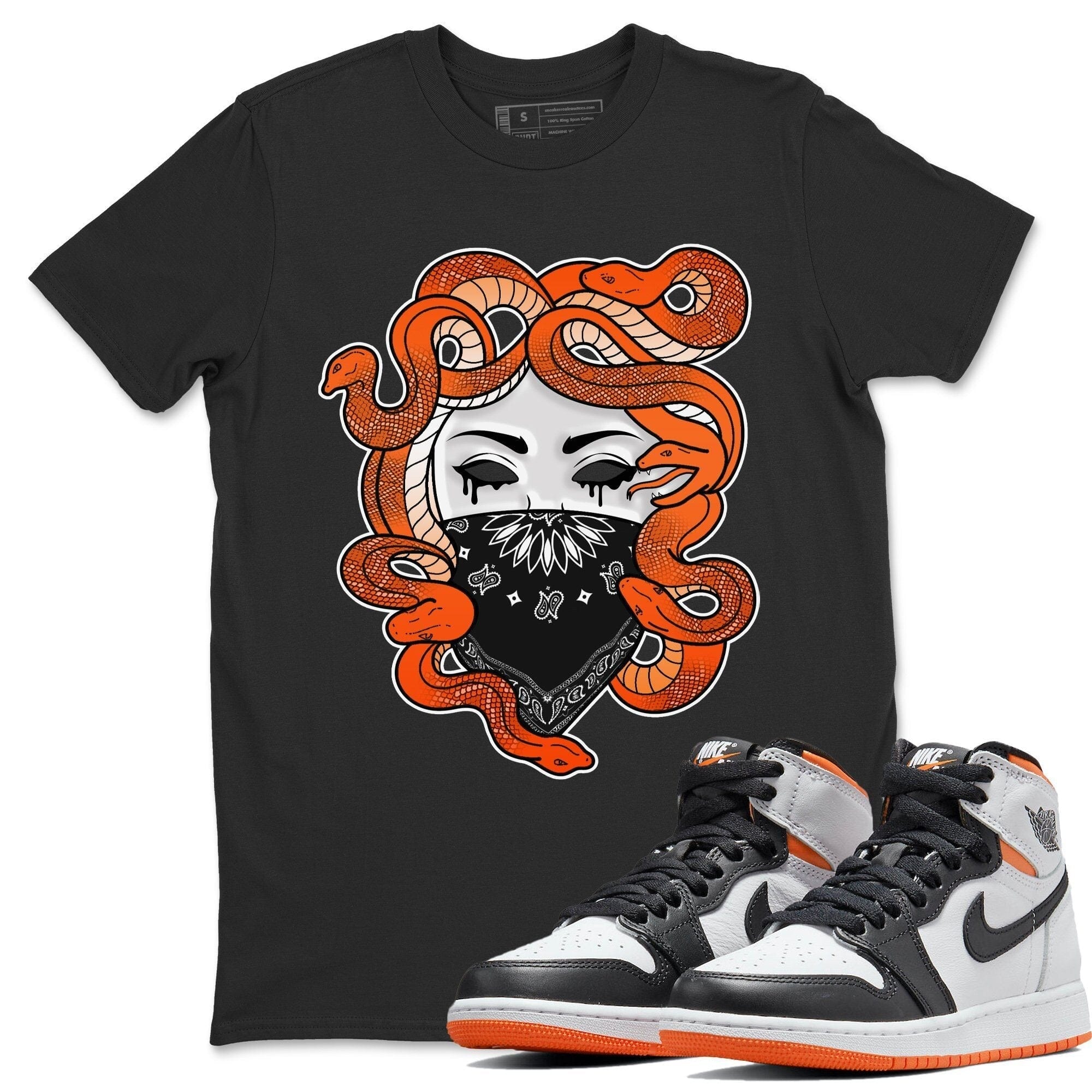 Medusa Unisex Tops - Air Jordan 1 Electro Orange