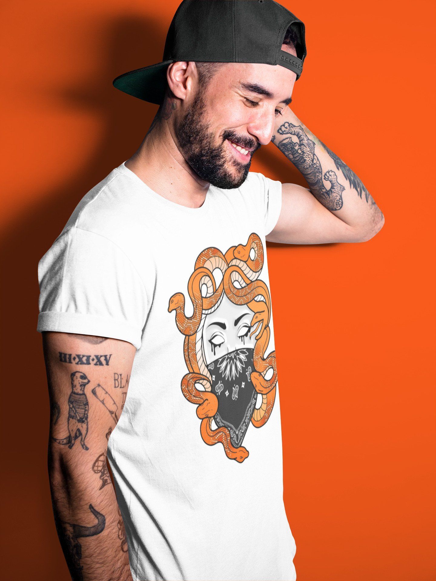 Medusa Unisex Tops - Air Jordan 1 Electro Orange