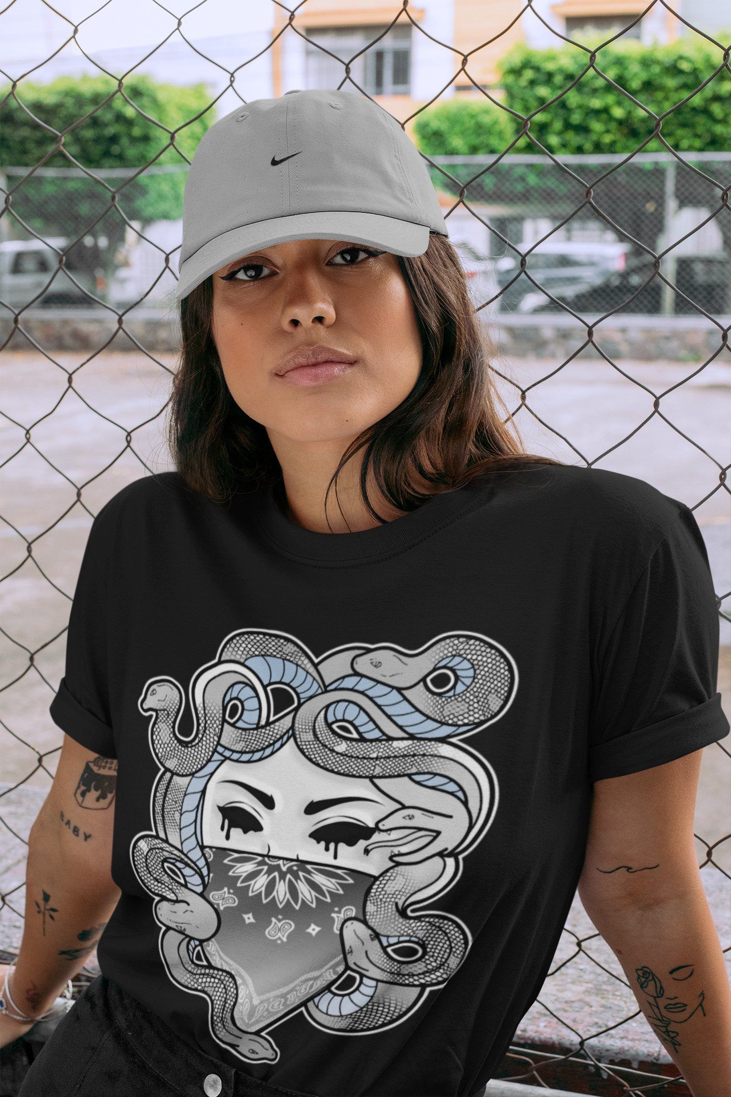 Medusa Unisex Tops - Air Jordan 11 Cool Grey