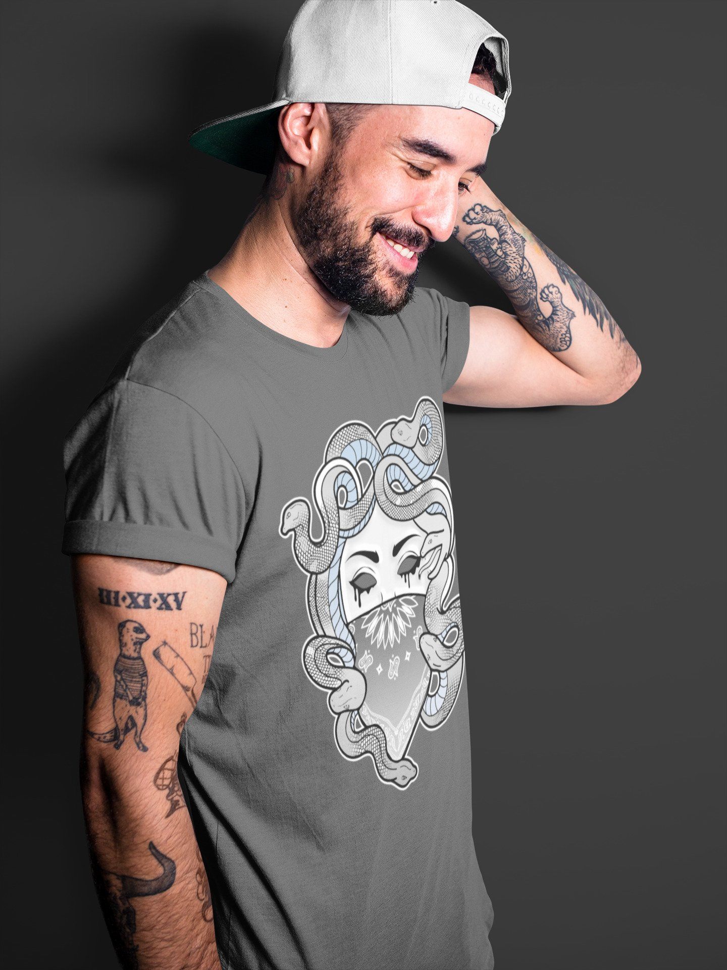 Medusa Unisex Tops - Air Jordan 11 Cool Grey