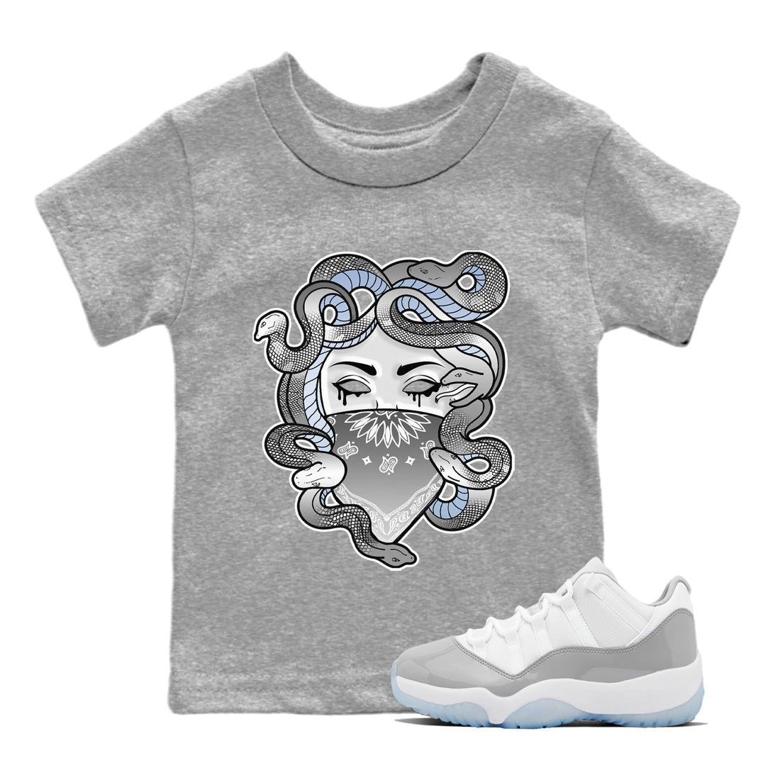Medusa Kids Tops - Air Jordan 11 White Cement