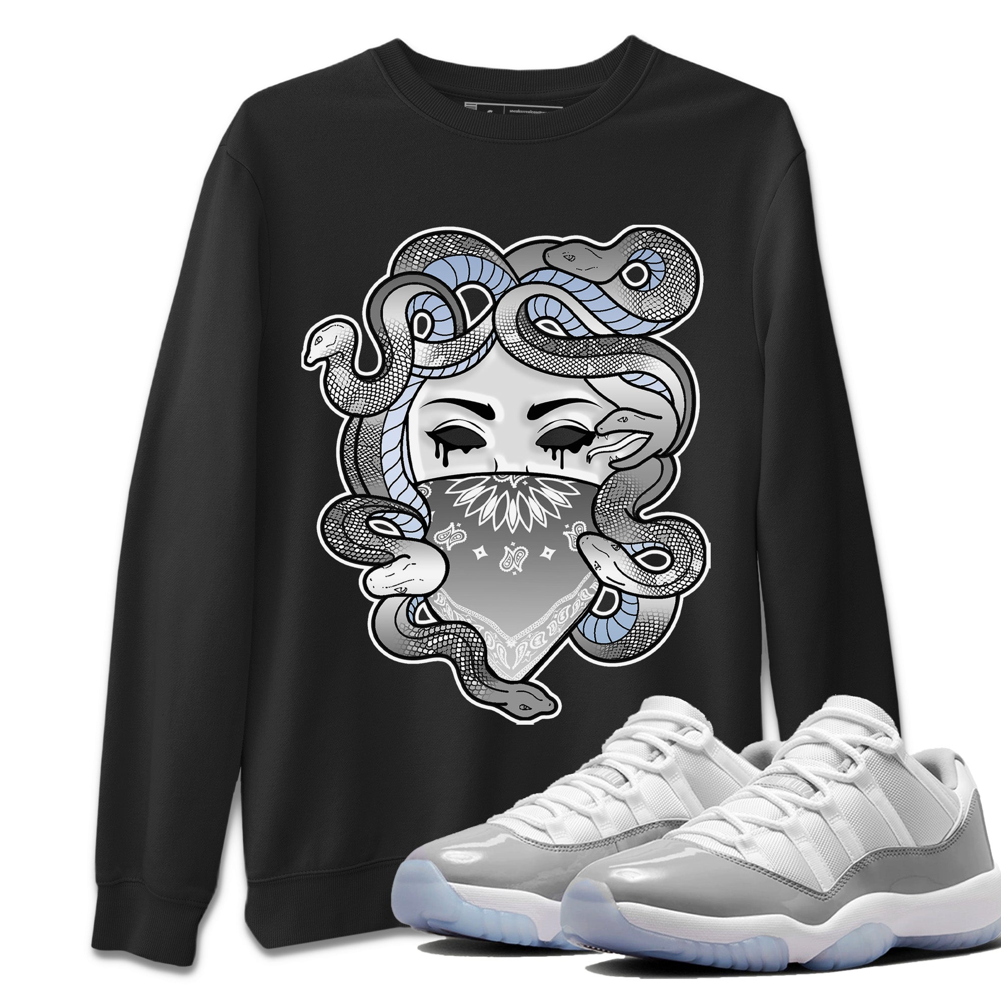 Medusa Unisex Tops - Air Jordan 11 White Cement
