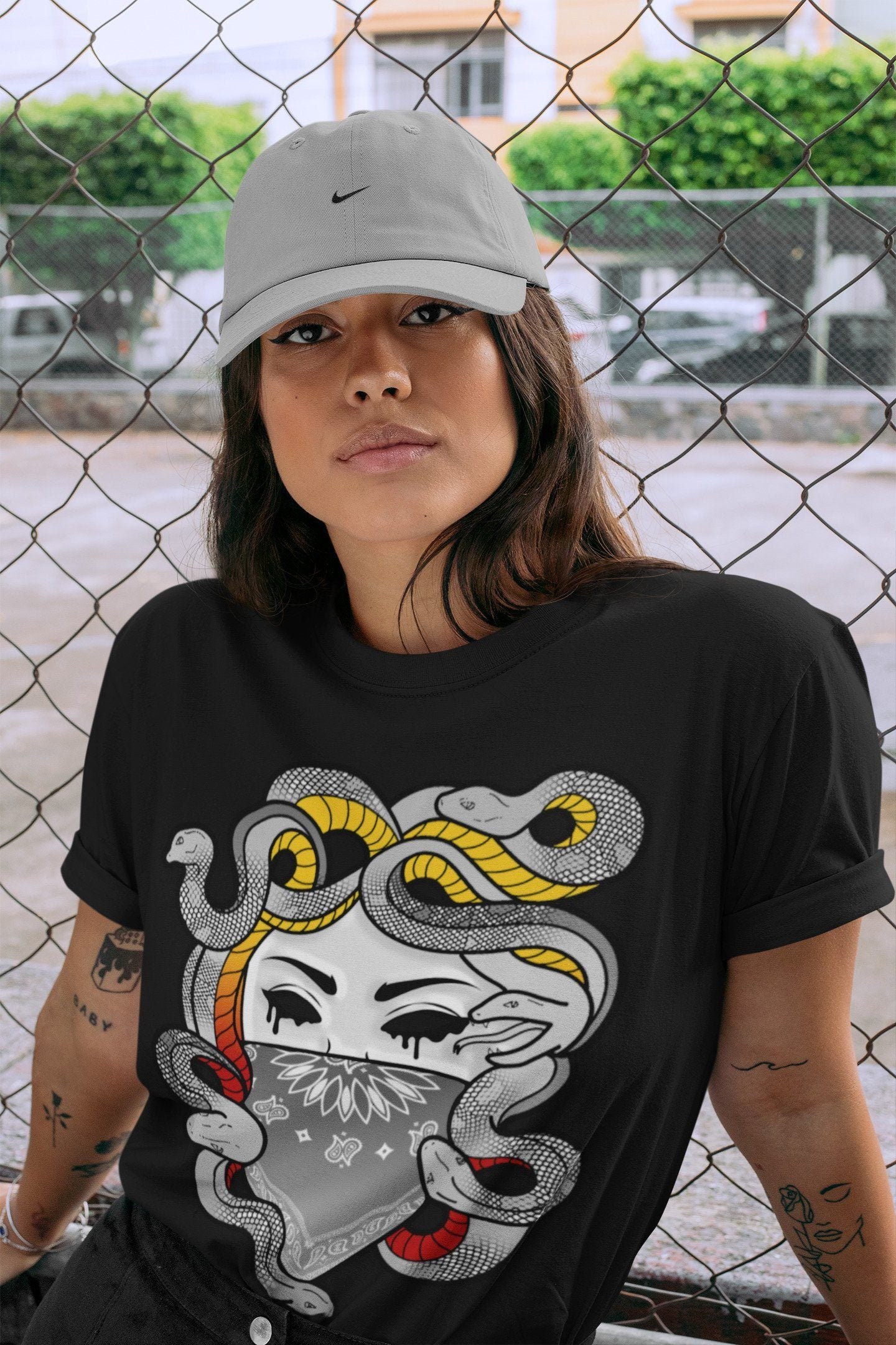 Medusa Unisex Tops - Air Jordan 3 Cool Grey