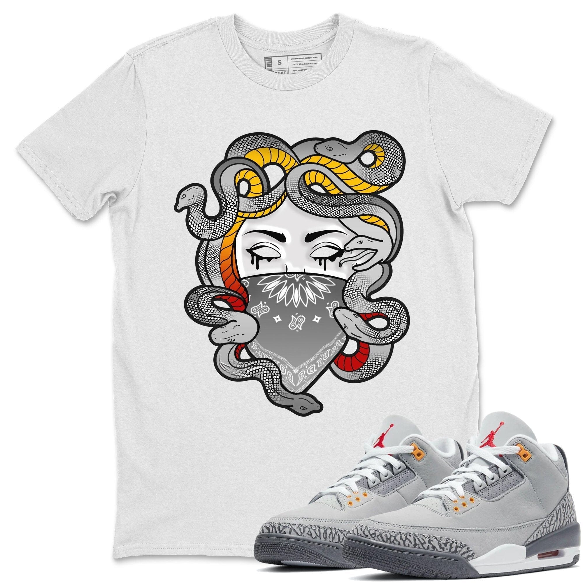 Medusa Unisex Tops - Air Jordan 3 Cool Grey
