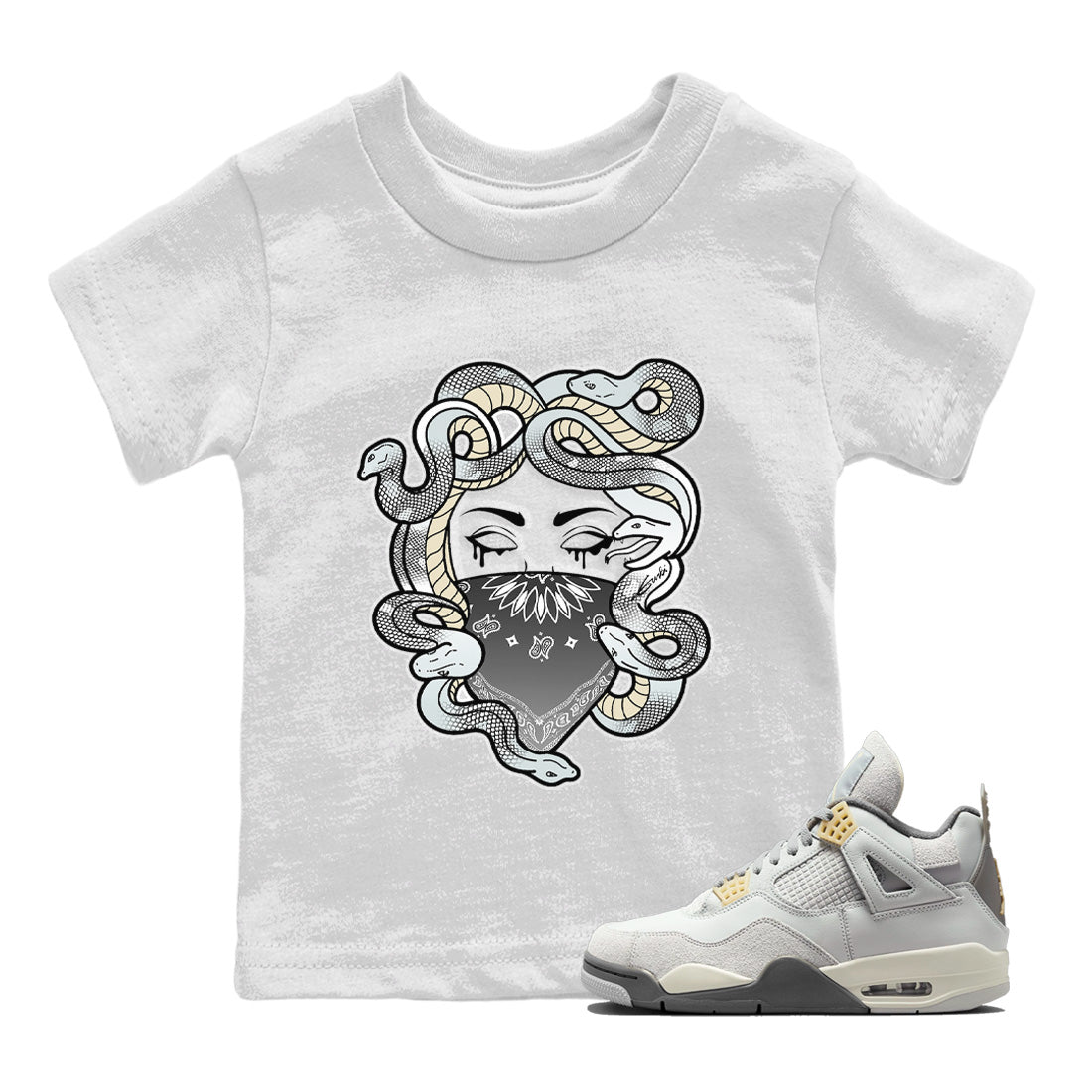 Medusa Kids Tops - Air Jordan 4 Craft