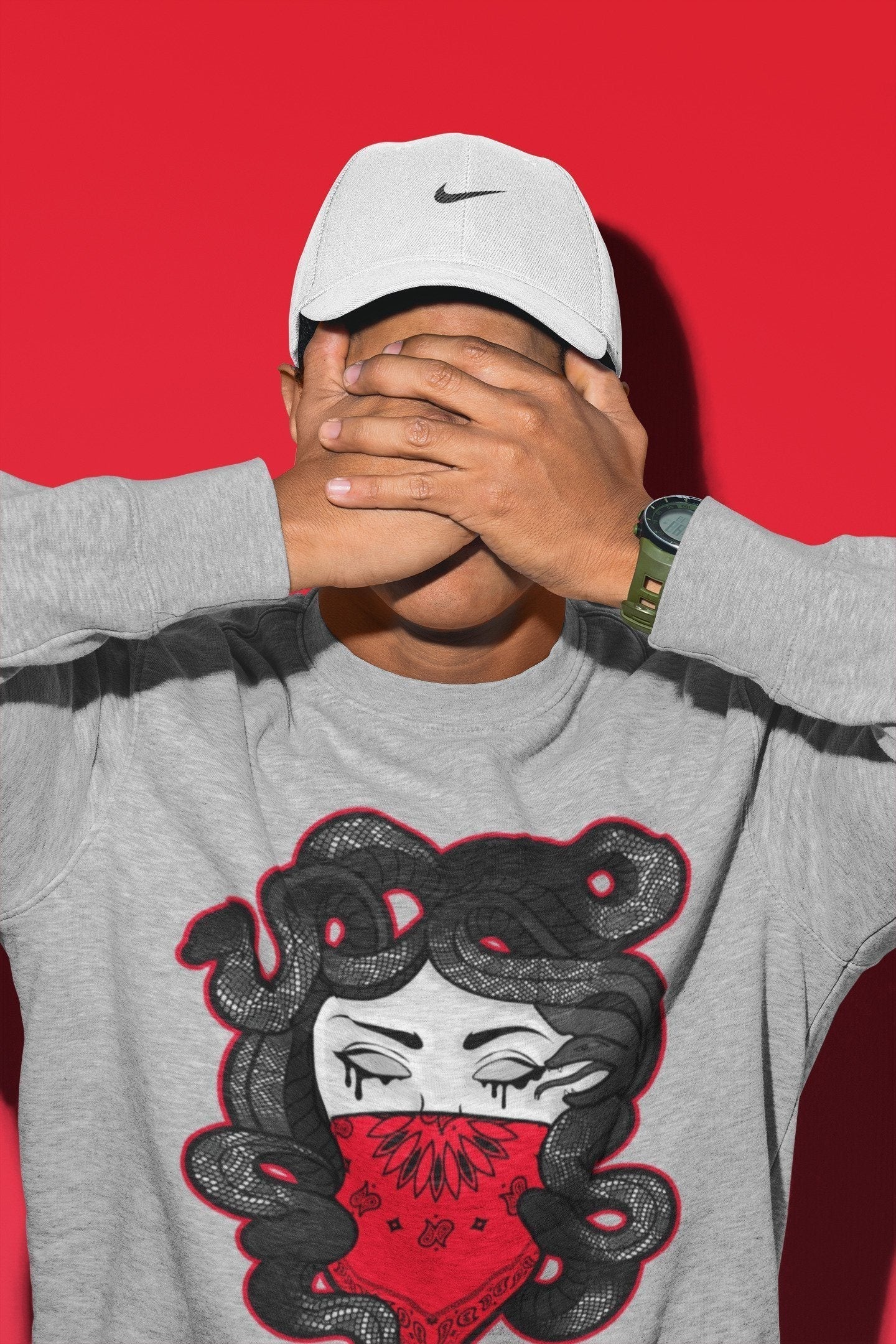 Medusa Unisex Tops - Air Jordan 4 Red Thunder