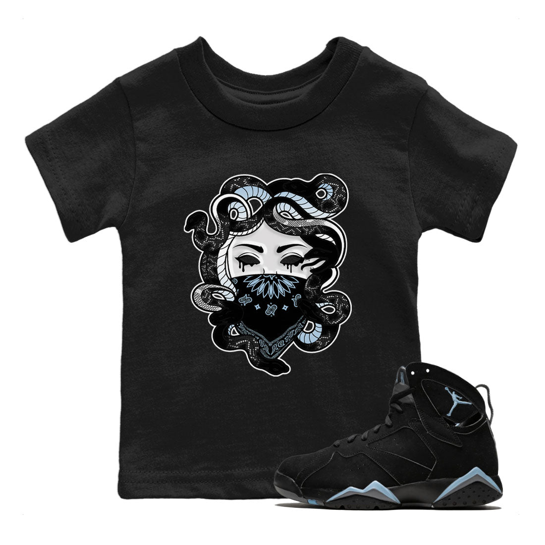 Medusa snkmatch Tee Kids - Air Jordan 7 Chambray