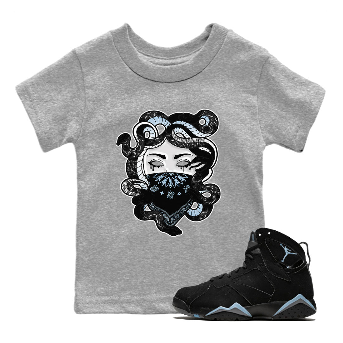 Medusa snkmatch Tee Kids - Air Jordan 7 Chambray