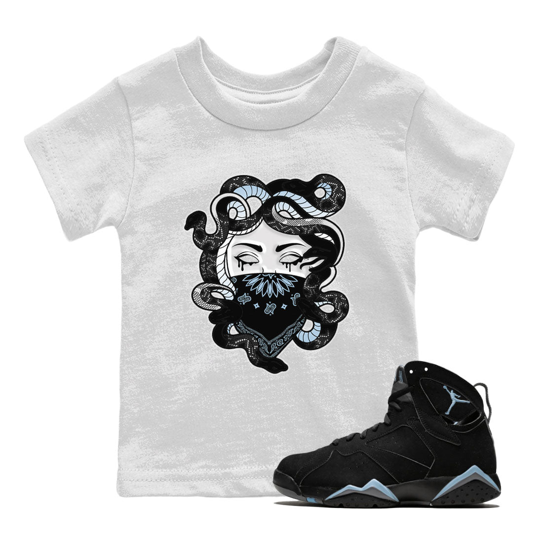 Medusa snkmatch Tee Kids - Air Jordan 7 Chambray