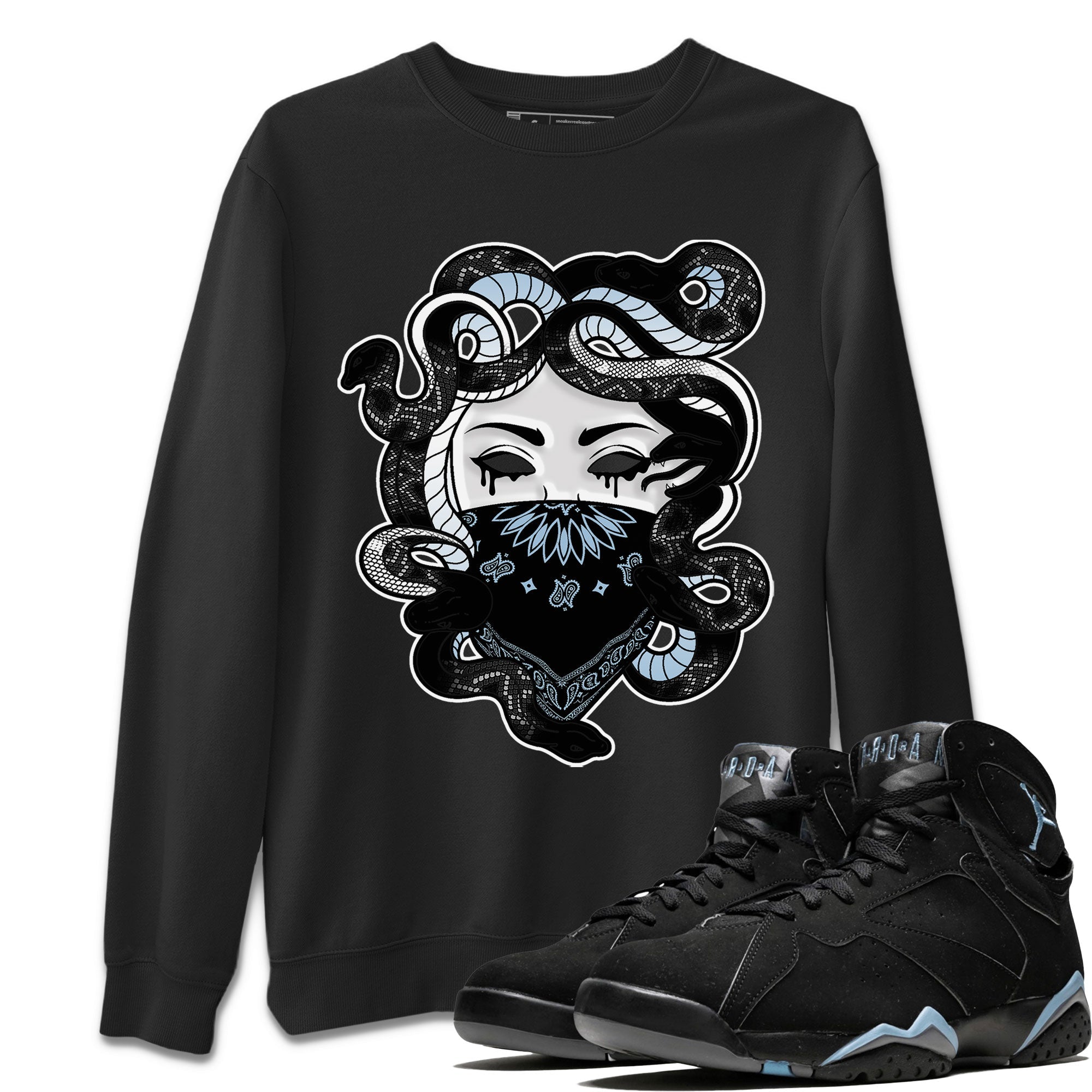 Medusa snkmatch Tee - Air Jordan 7 Chambray