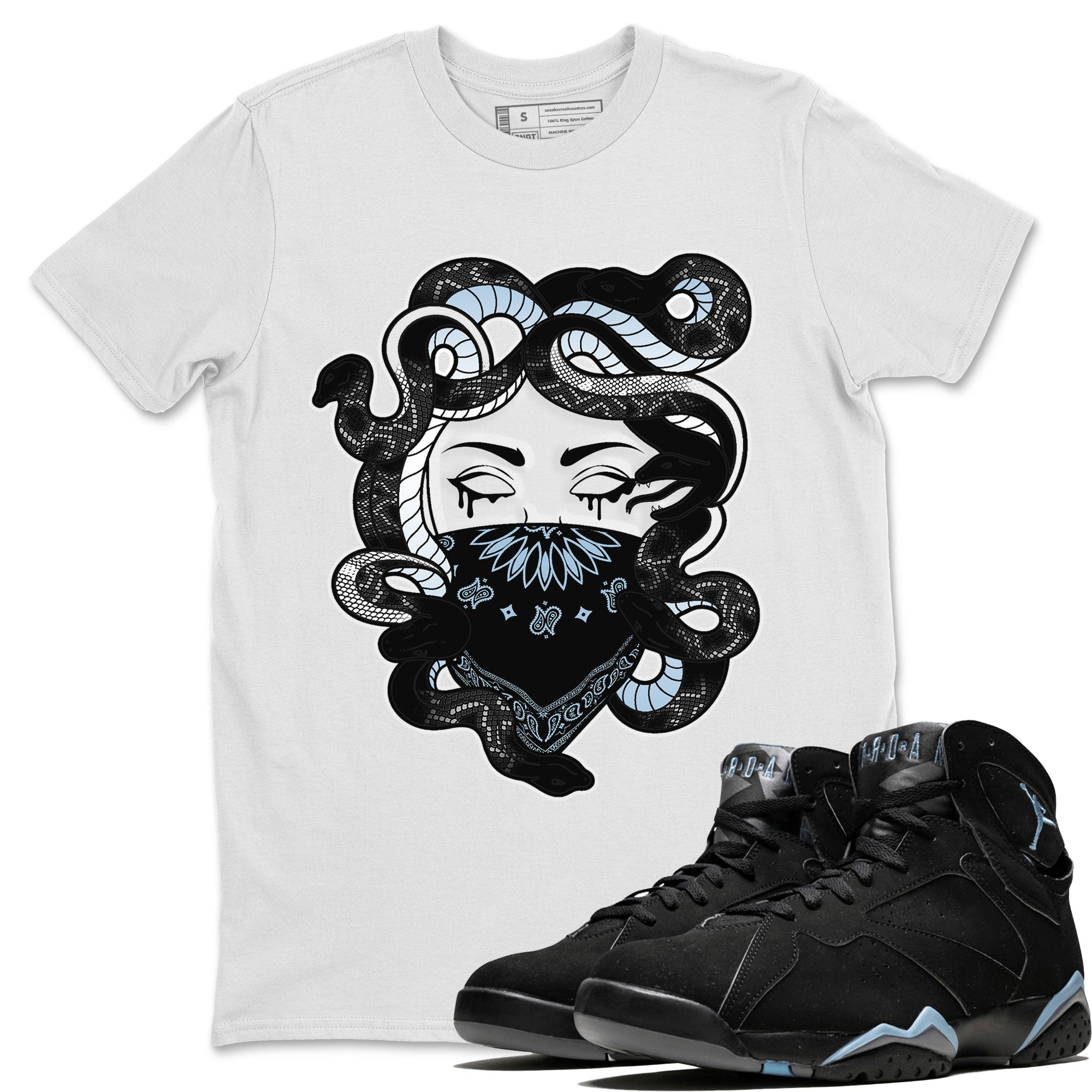 Medusa snkmatch Tee - Air Jordan 7 Chambray