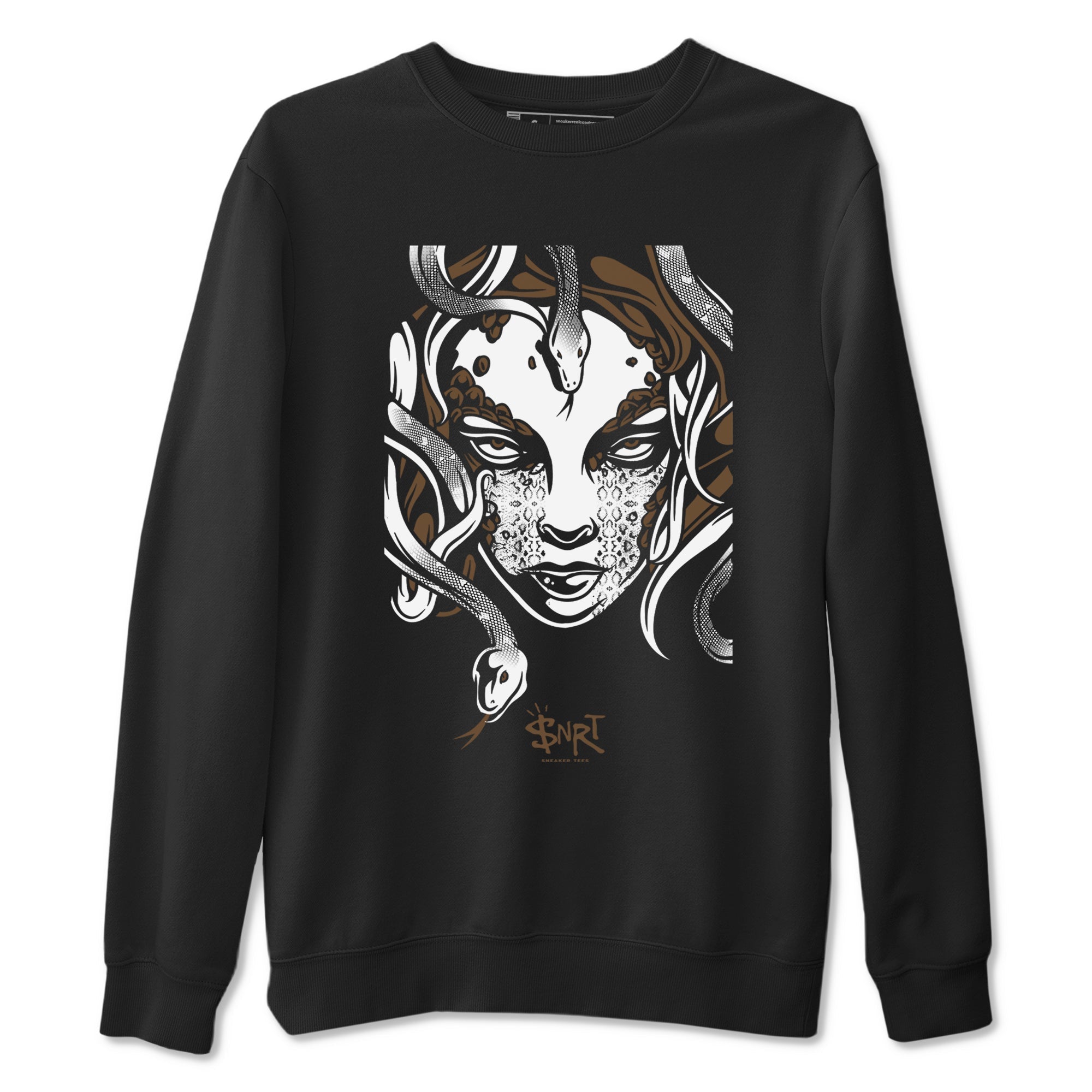 Medusa Head snkmatch Tees - Jordan Jumpman Jack Travis Scott Dark Mocha