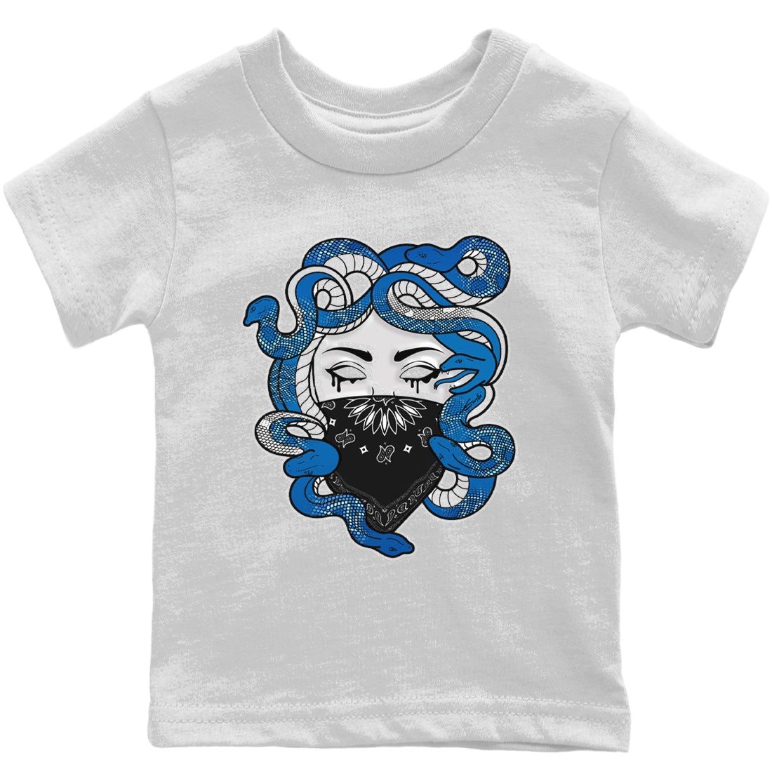 Medusa Kids Tops - Air Jordan 1 Dark Marina Blue