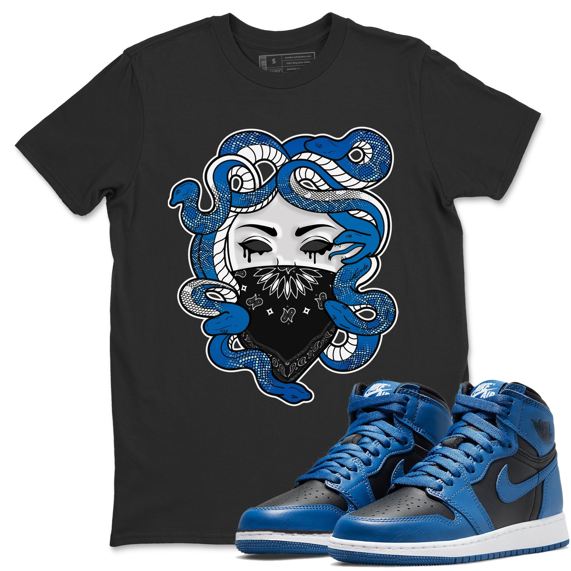 Medusa Unisex Tops - Air Jordan 1 Dark Marina Blue