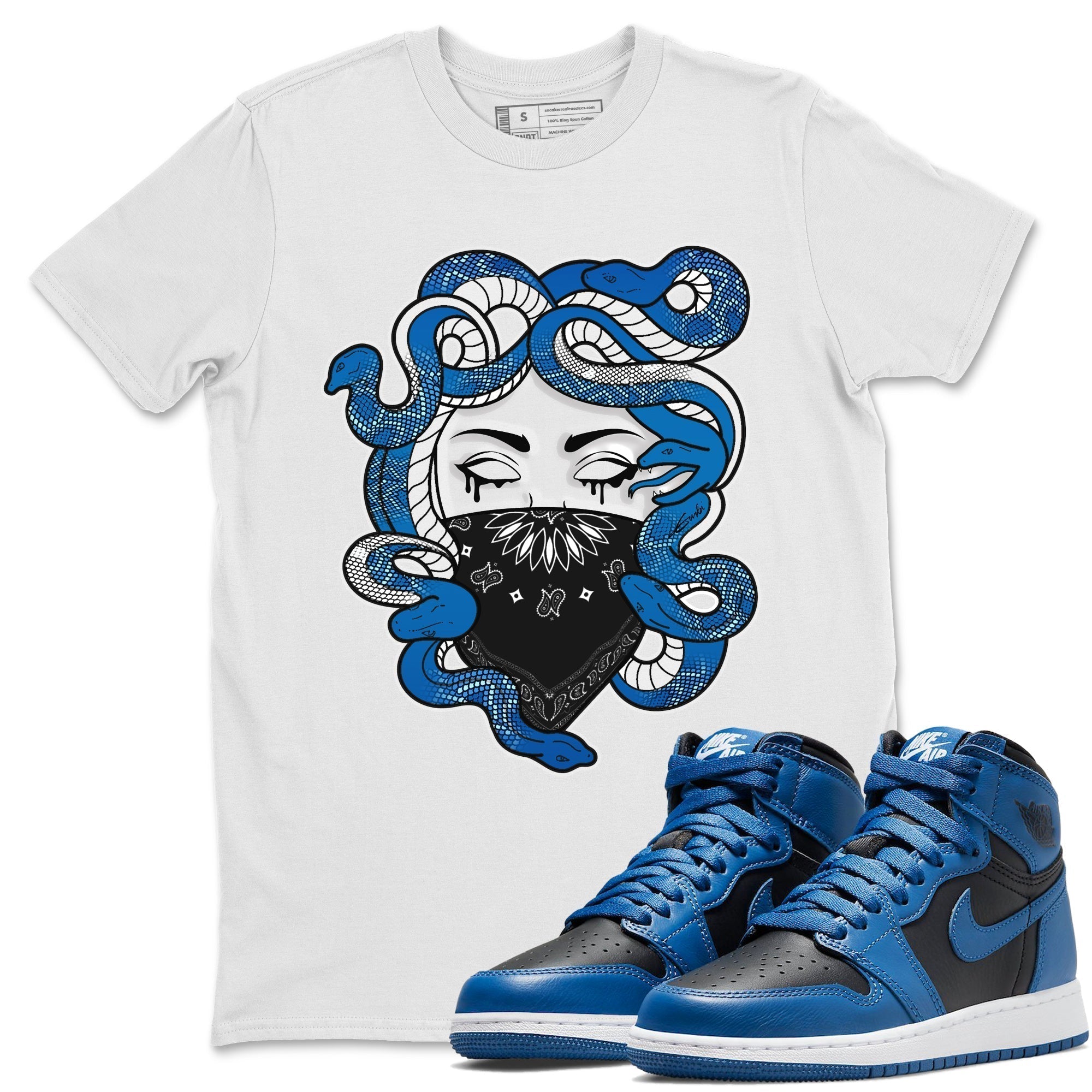 Medusa Unisex Tops - Air Jordan 1 Dark Marina Blue