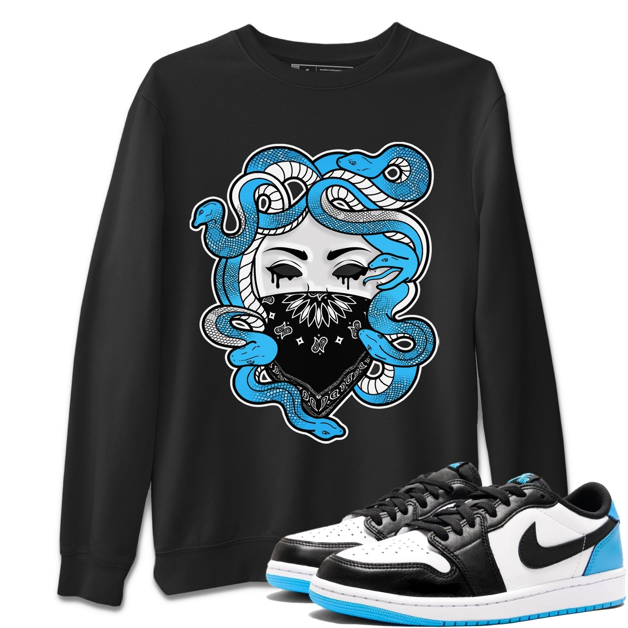 Medusa Unisex Tops - Air Jordan 1 Powder Blue