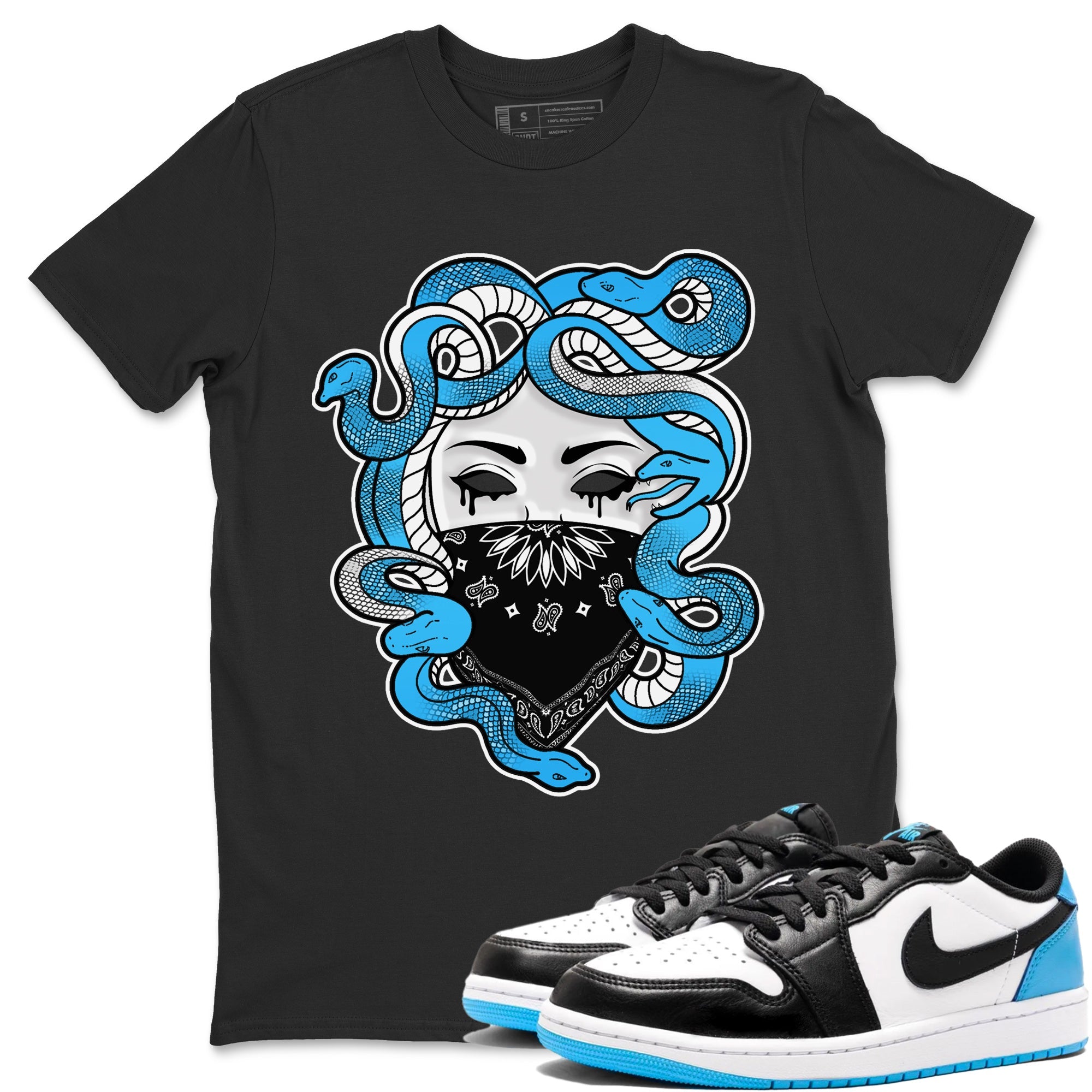 Medusa Unisex Tops - Air Jordan 1 Powder Blue