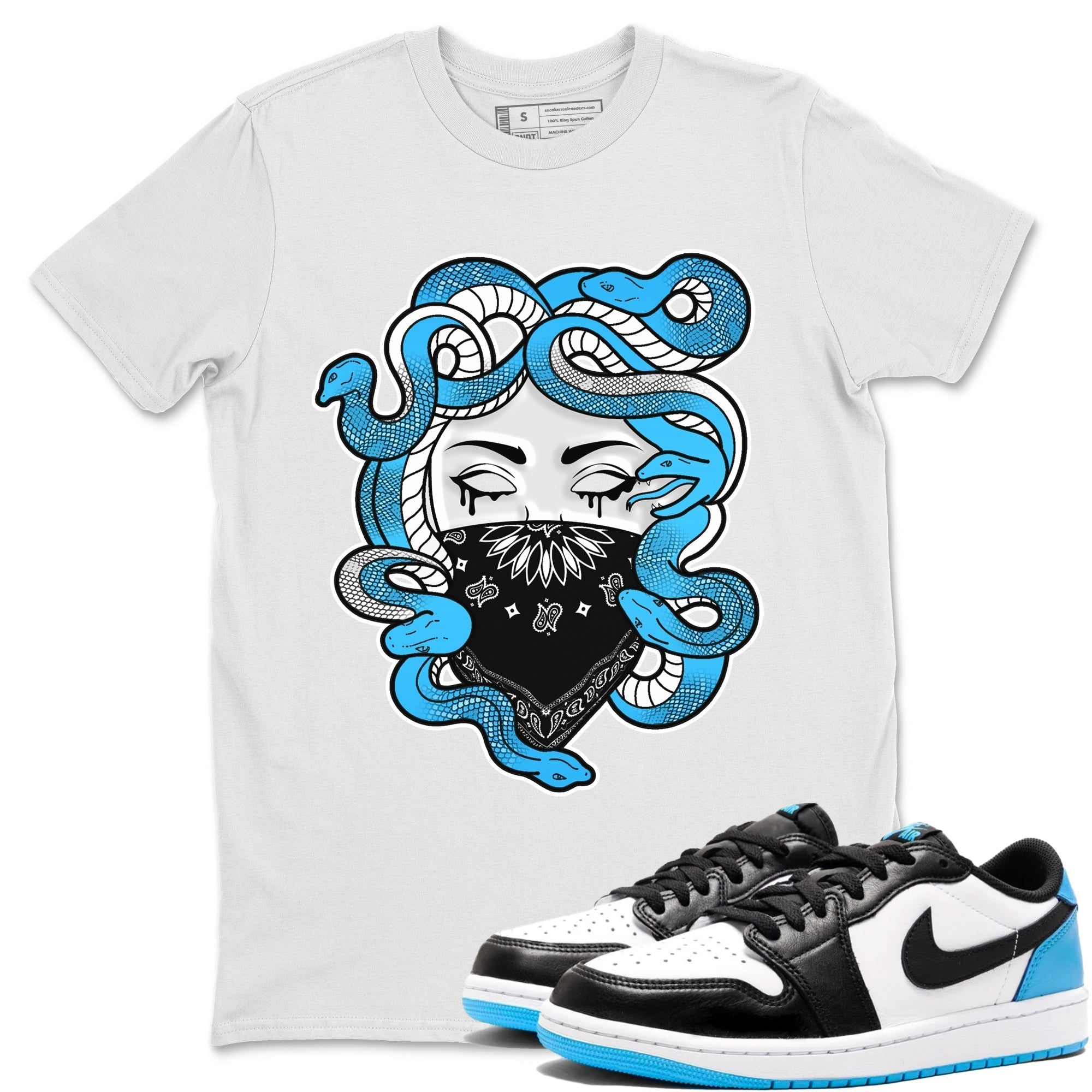 Medusa Unisex Tops - Air Jordan 1 Powder Blue