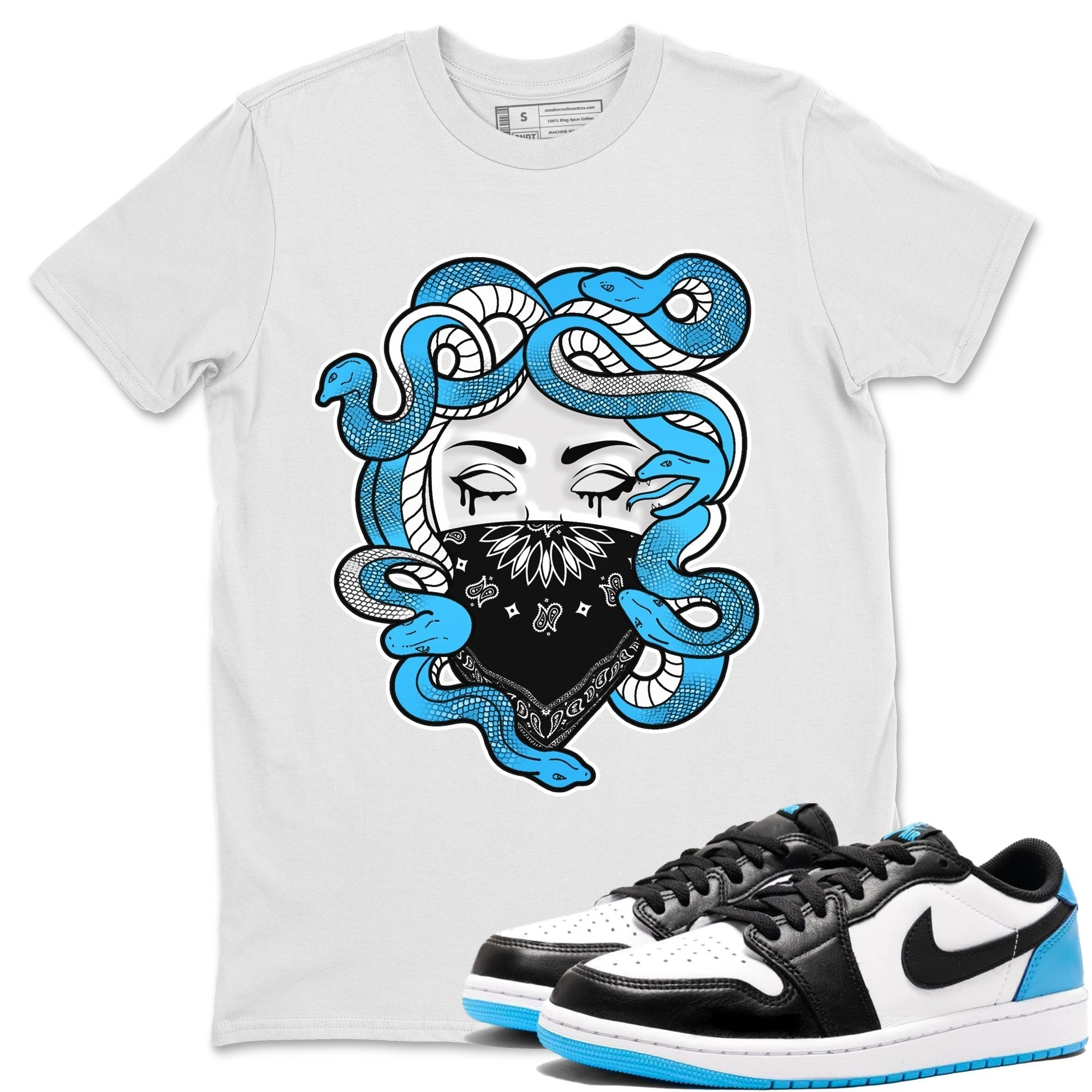 Medusa Unisex Tops - Air Jordan 1 Powder Blue
