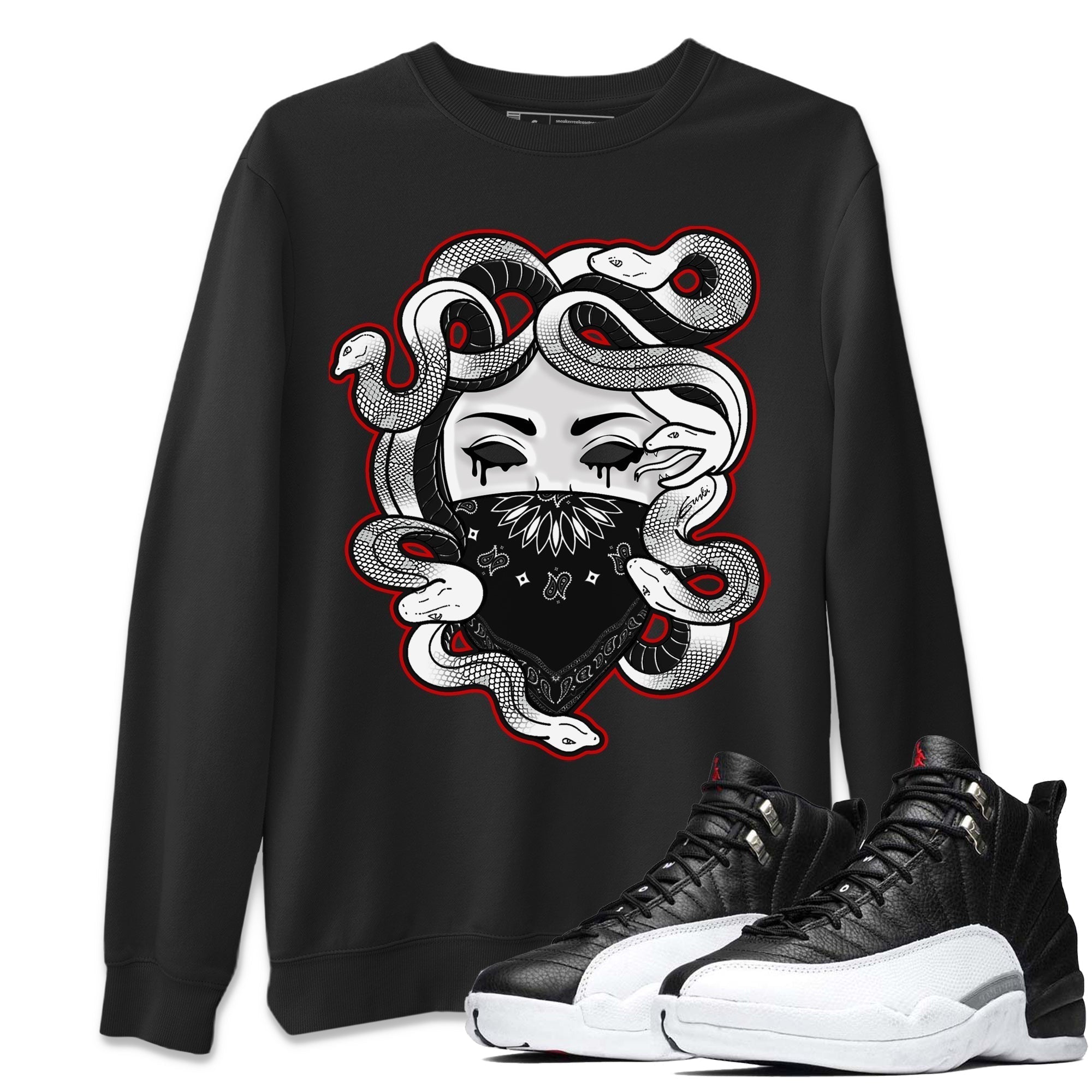 Medusa Unisex Tops - Air Jordan 12 Playoffs
