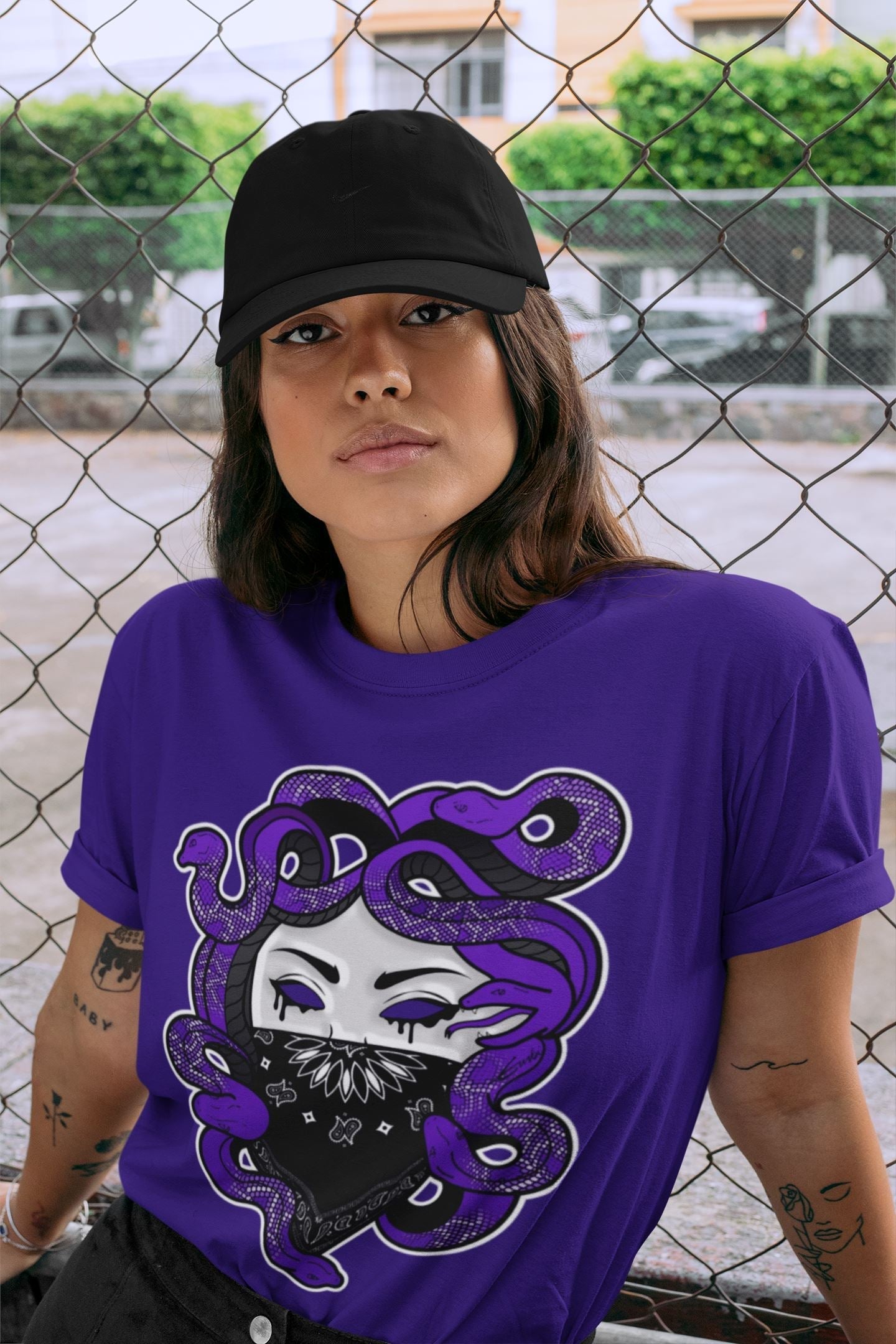Medusa Unisex Tops - Air Jordan 13 Court Purple