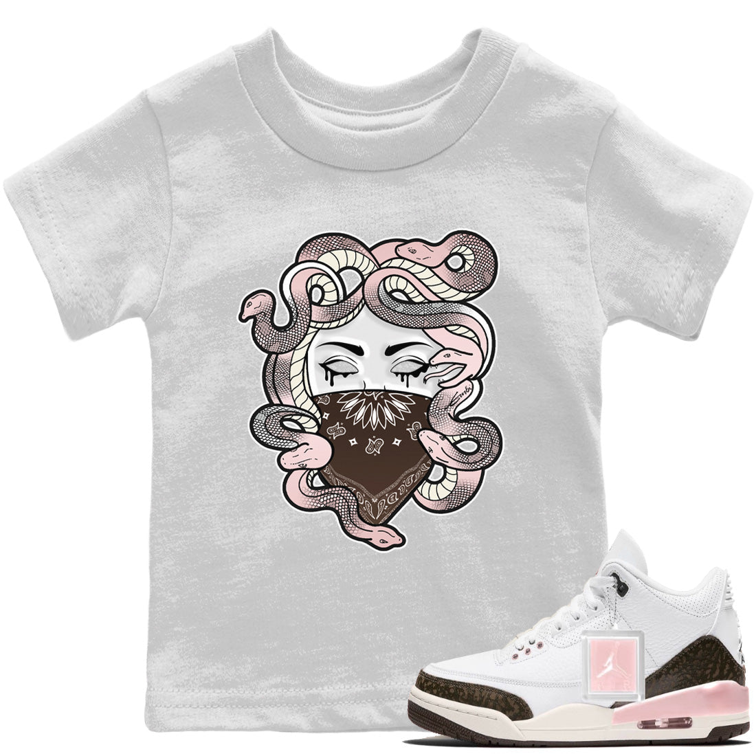 Medusa Kids Tops - Air Jordan 3 Atmosphere