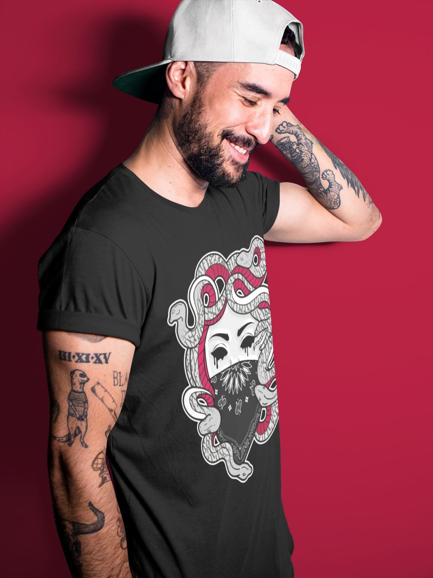 Medusa Unisex Tops - Air Jordan 3 Cardinal