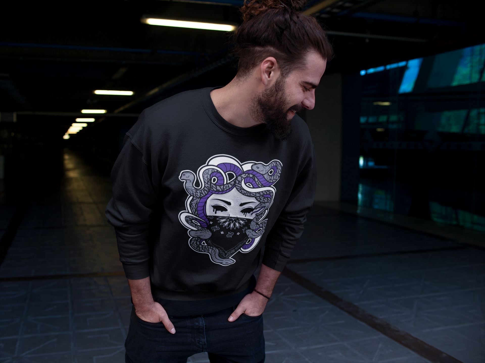 Medusa Unisex Tops - Air Jordan 3 Dark Iris