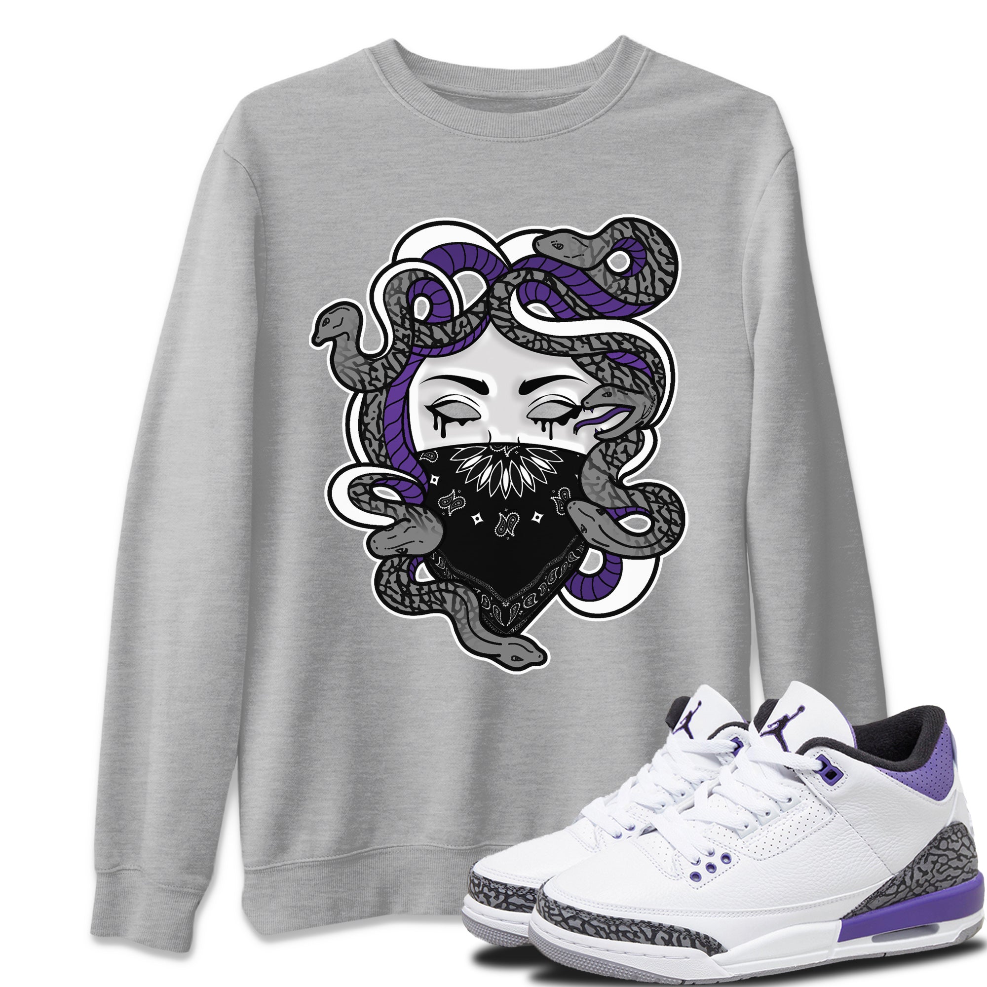 Medusa Unisex Tops - Air Jordan 3 Dark Iris