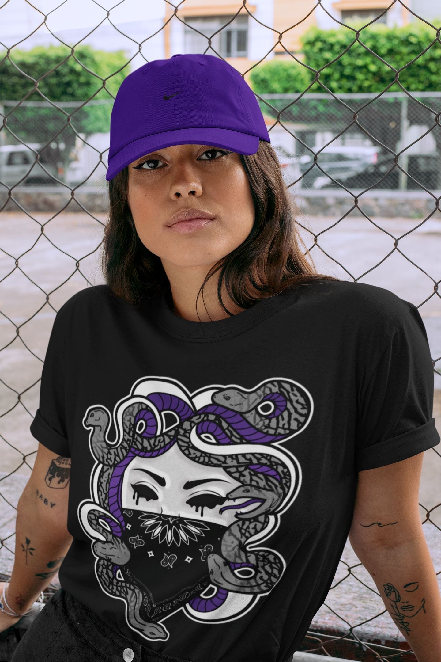 Medusa Unisex Tops - Air Jordan 3 Dark Iris