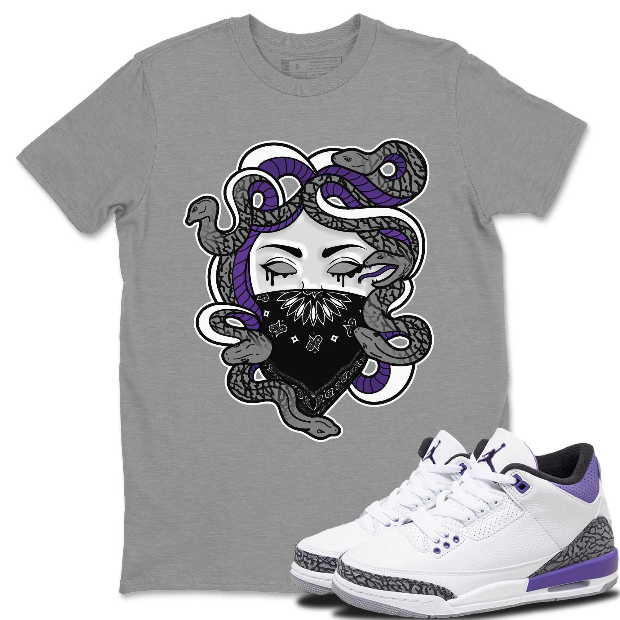 Medusa Unisex Tops - Air Jordan 3 Dark Iris